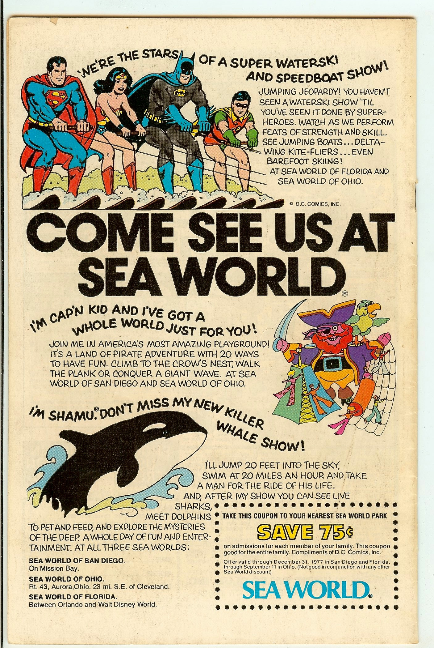 ALL-STAR COMICS Back Cover