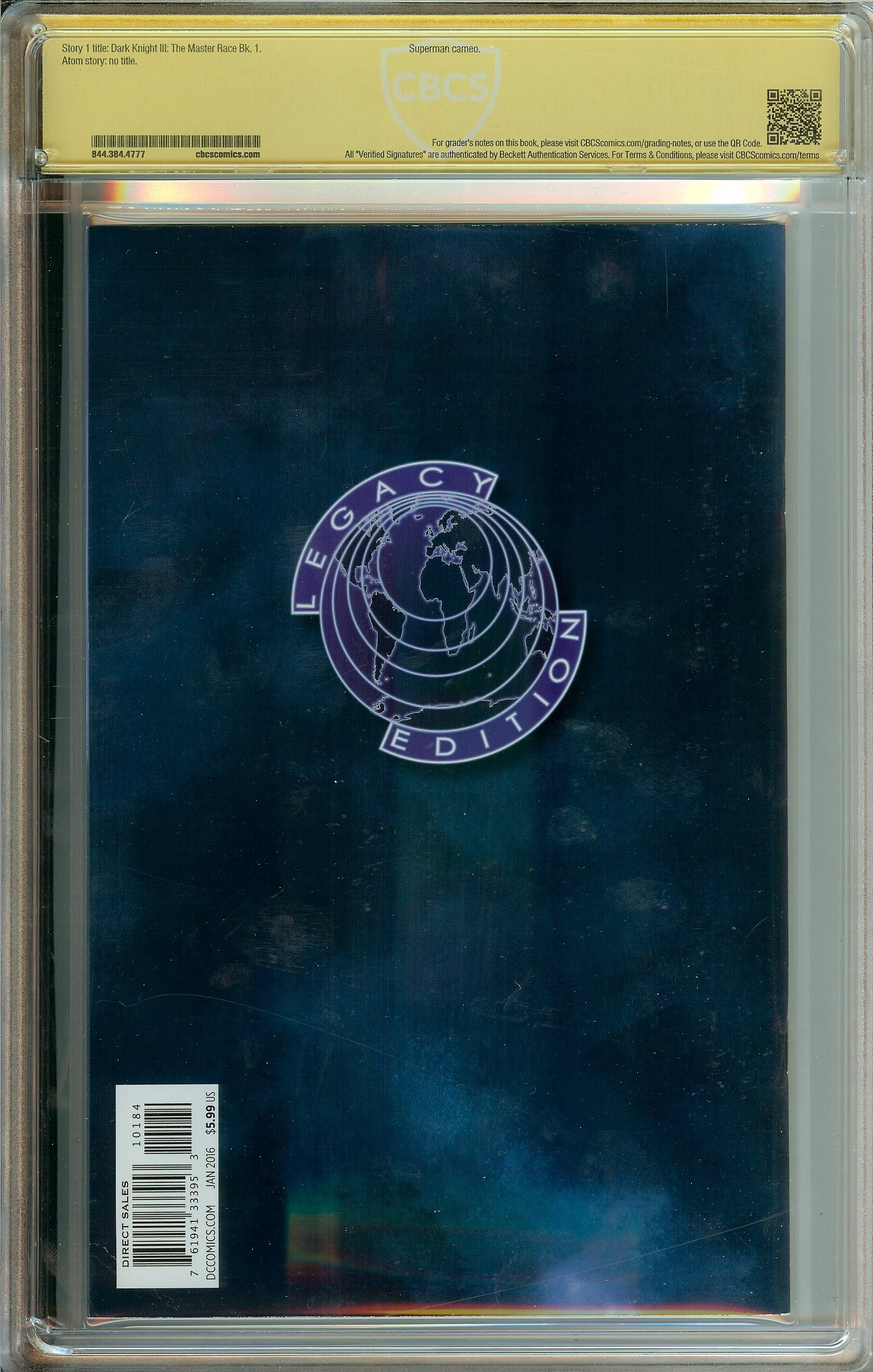 DARK KNIGHT III: THE MASTER RACE Back Cover