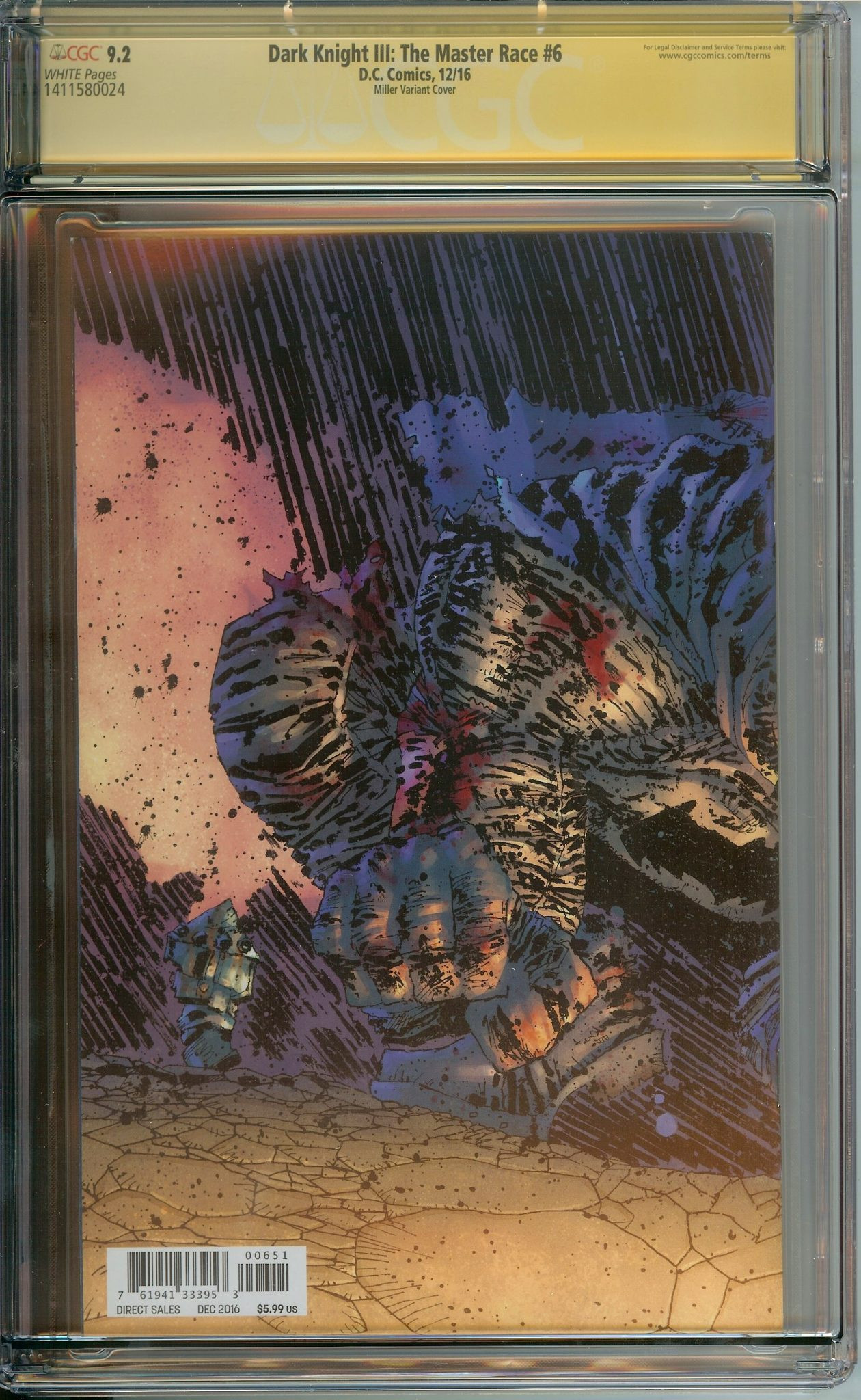 DARK KNIGHT III: THE MASTER RACE Back Cover