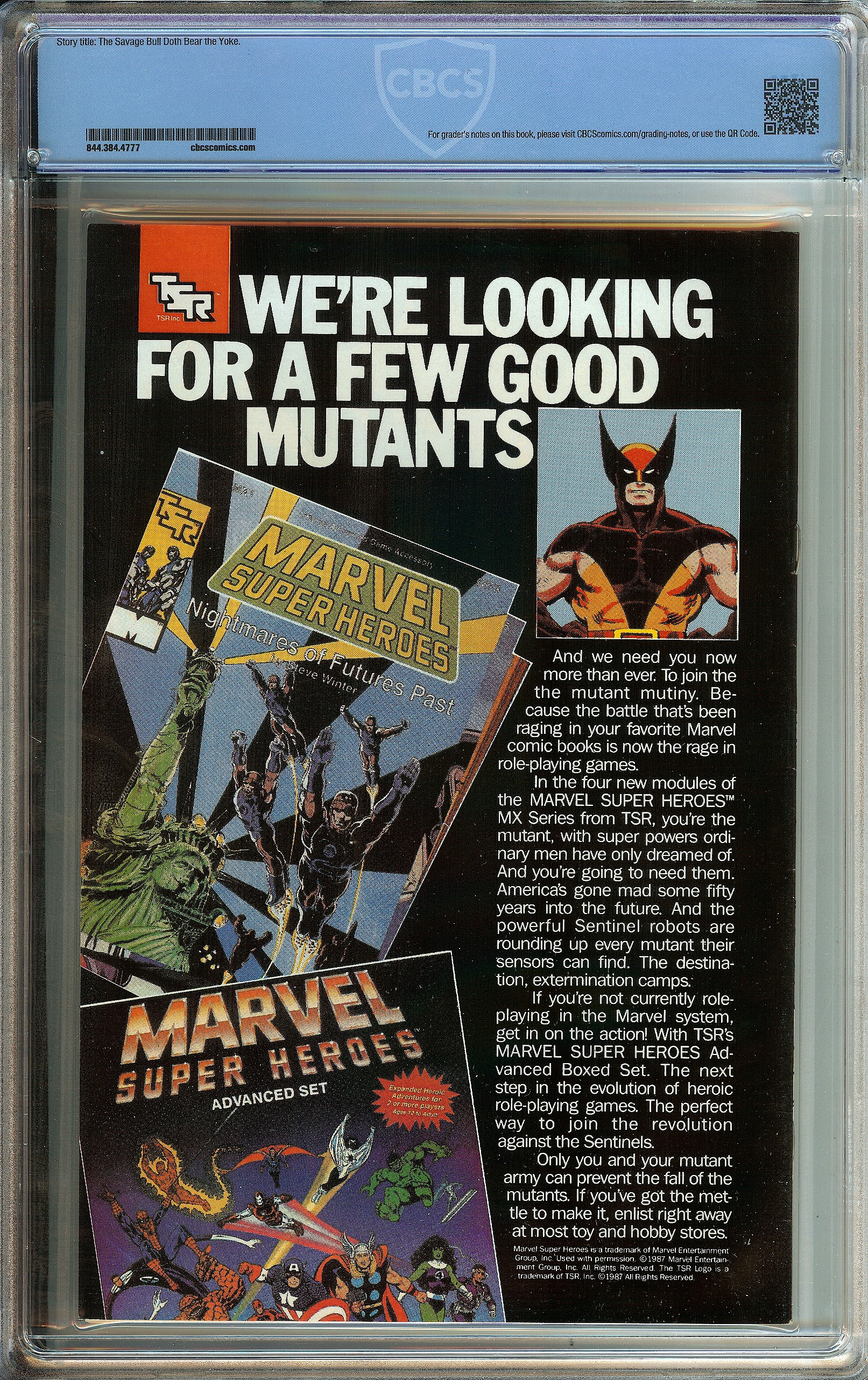 INCREDIBLE HULK Back Cover