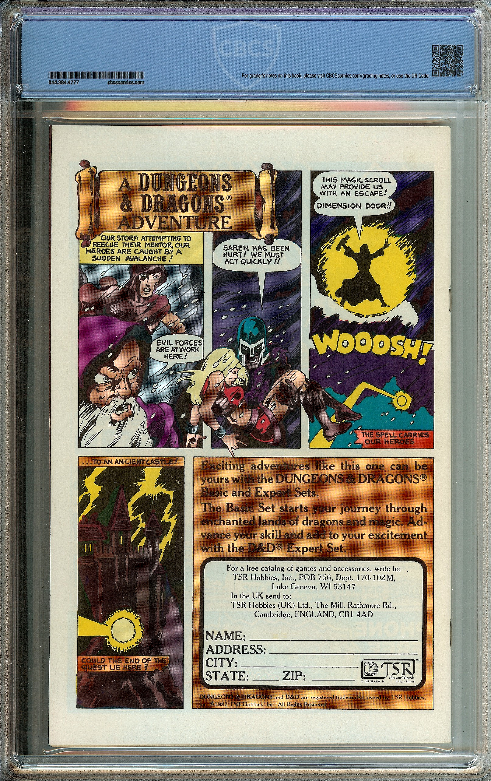 SGT. ROCK Back Cover