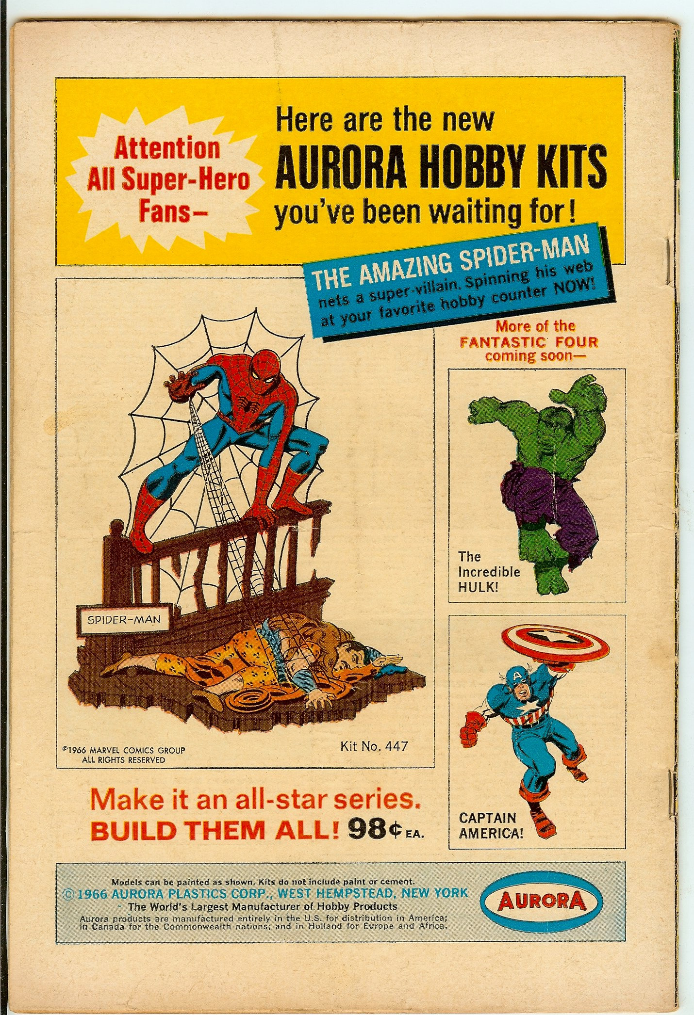 TALES OF SUSPENSE Back Cover