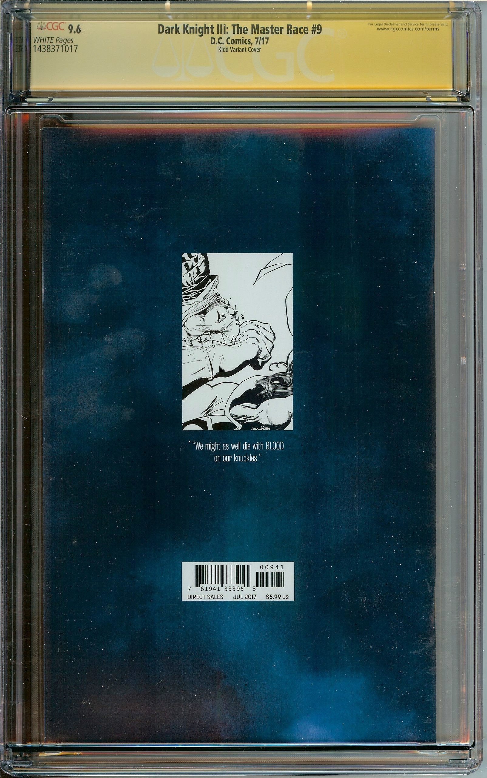 DARK KNIGHT III: THE MASTER RACE Back Cover