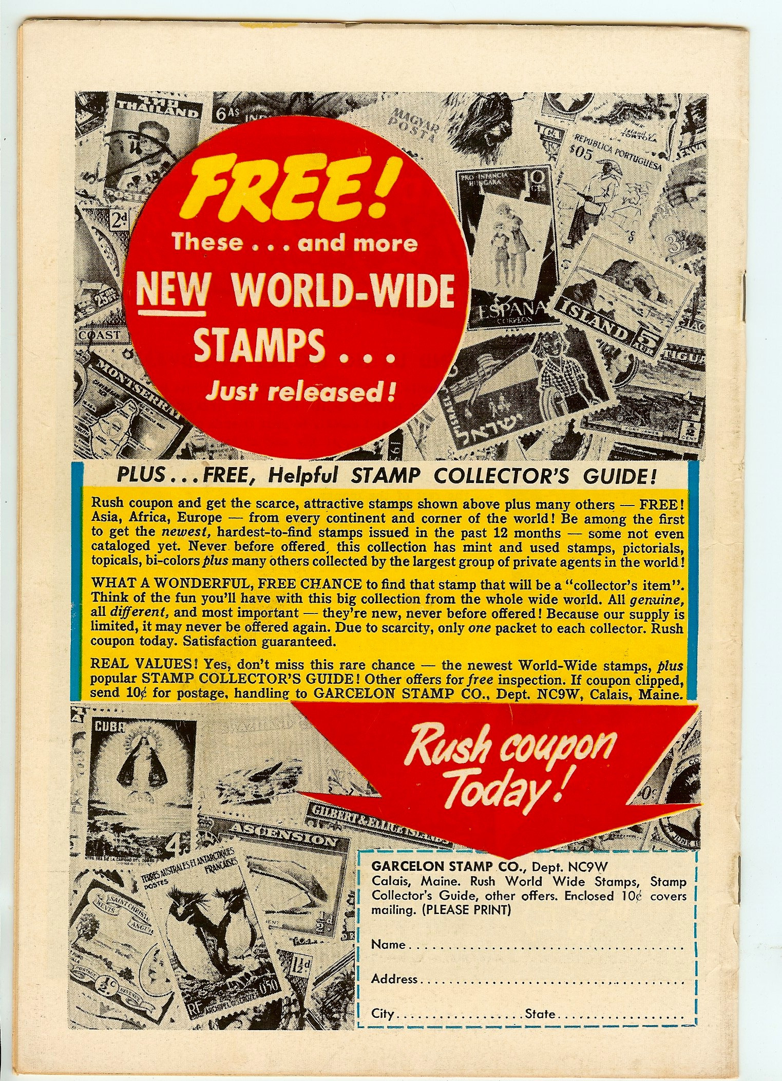 ACTION COMICS Back Cover