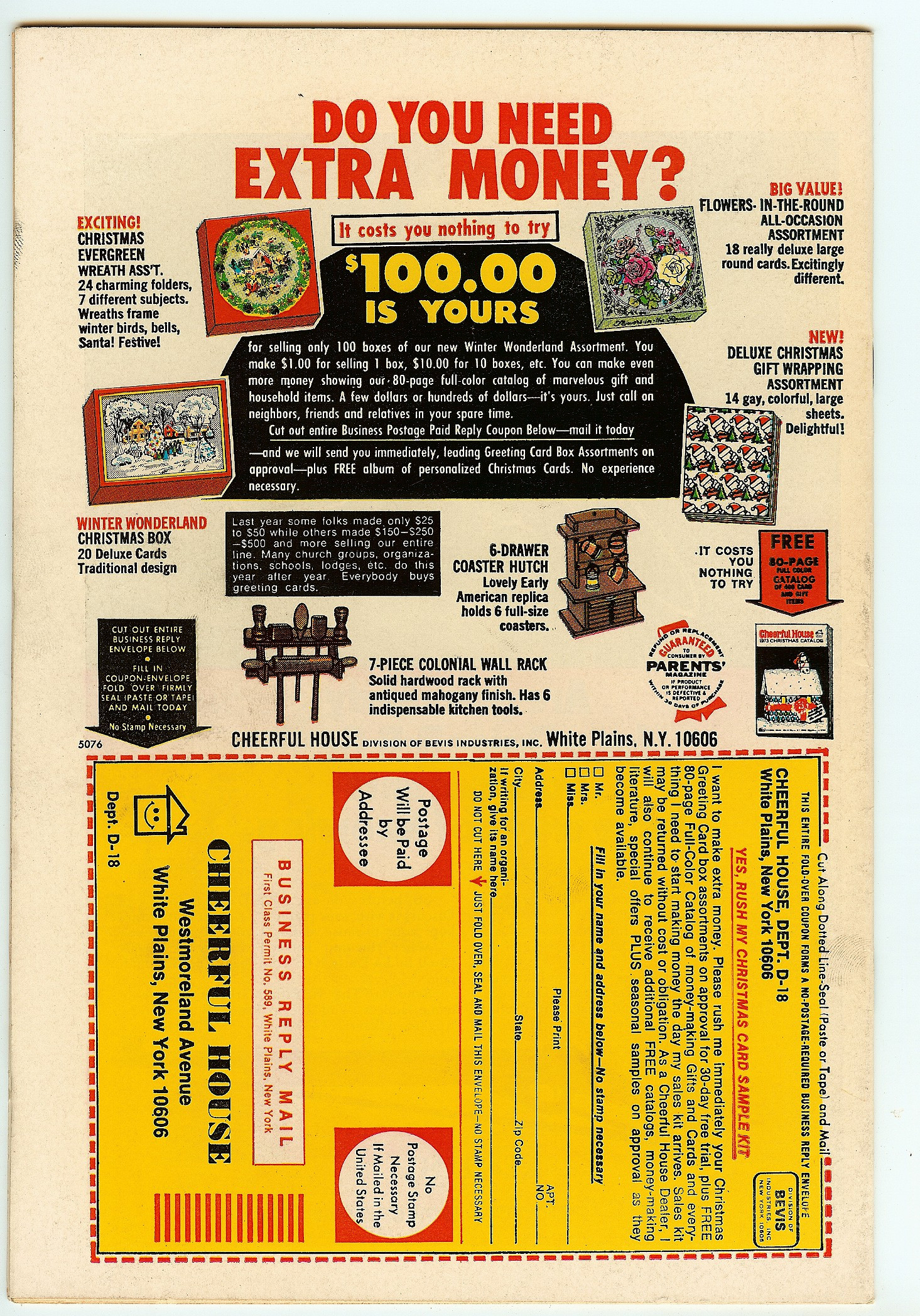DETECTIVE COMICS Back Cover