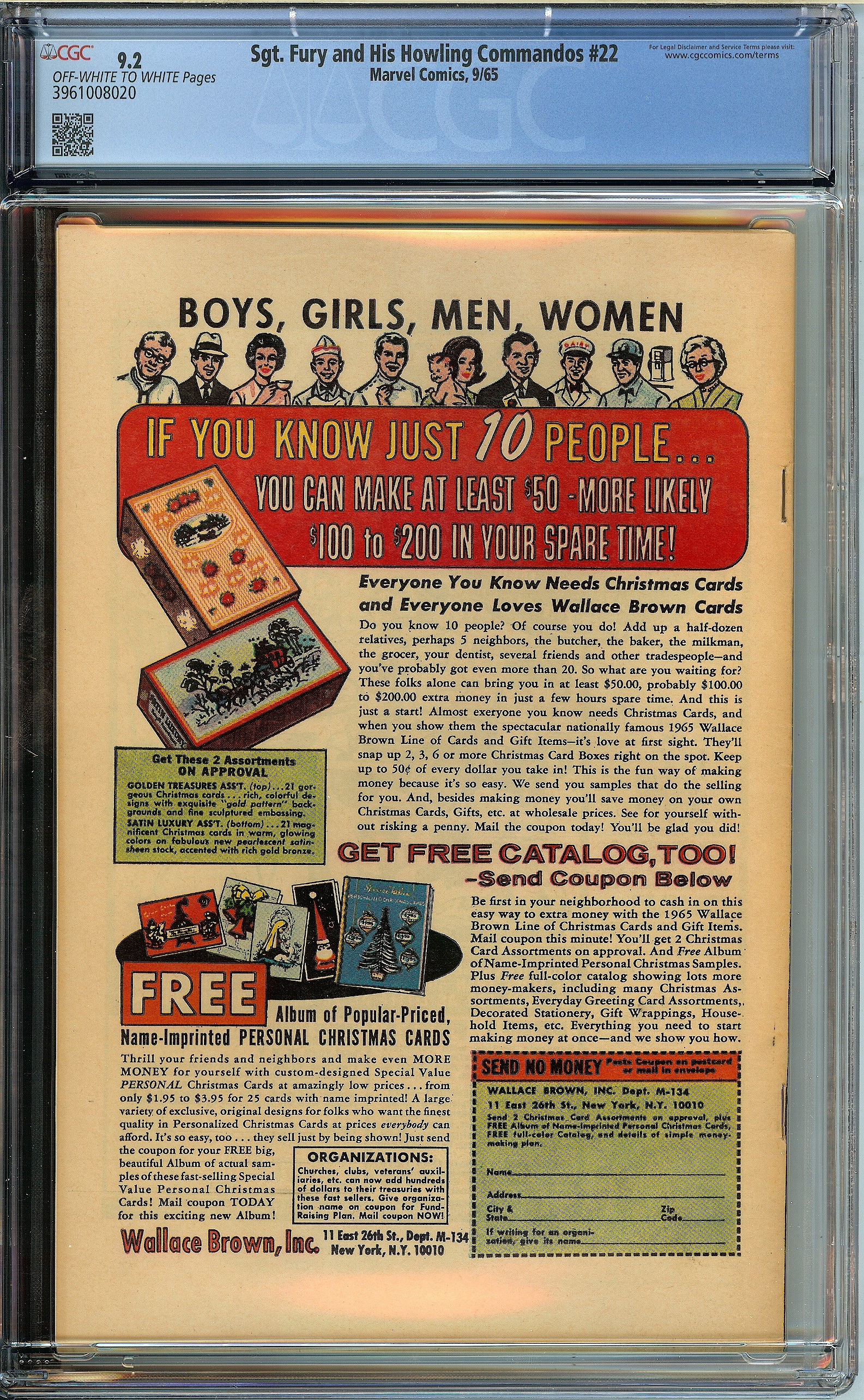 SGT. FURY AND HIS HOWLING COMMANDOS Back Cover