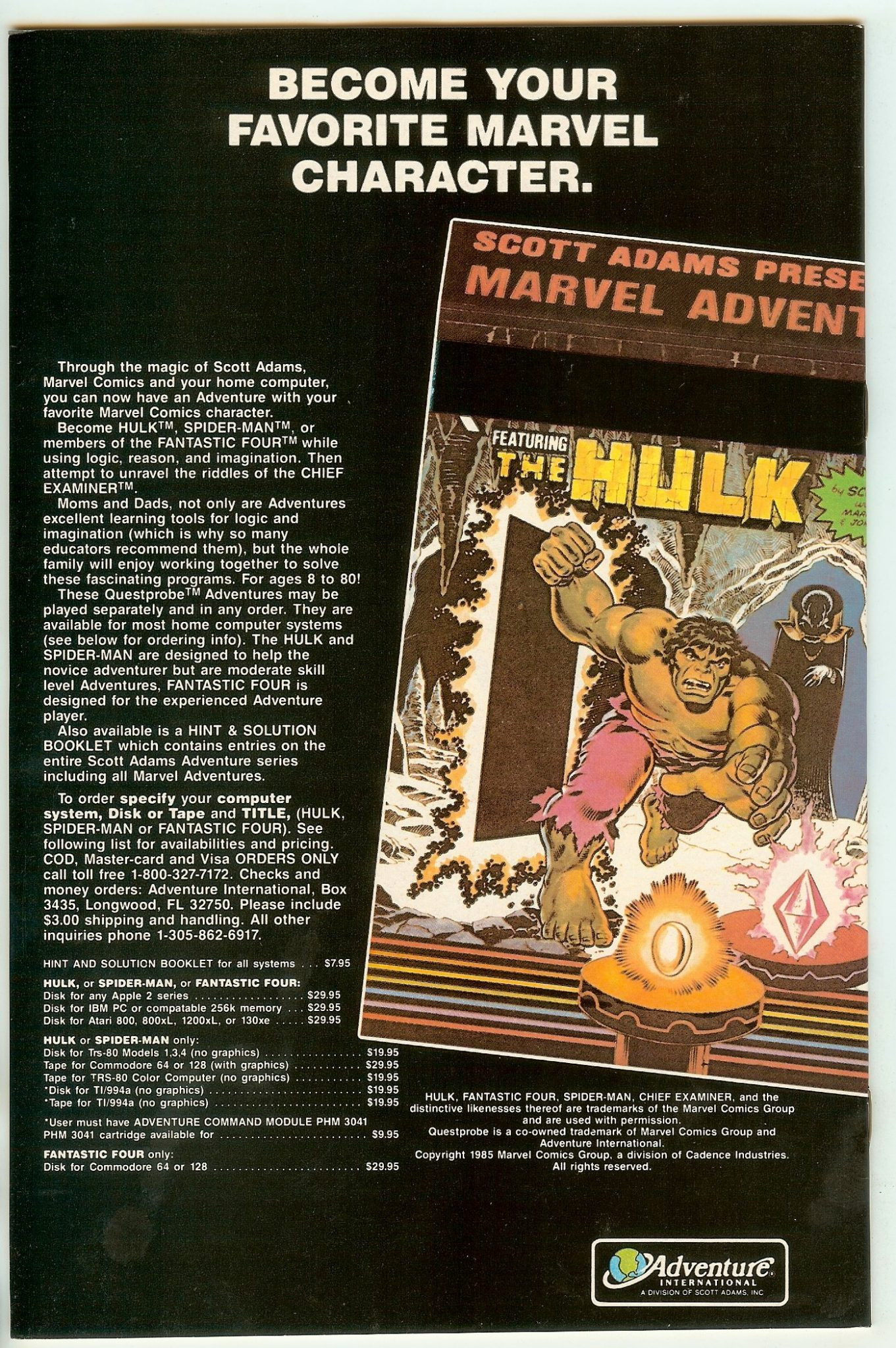 ALPHA FLIGHT Back Cover