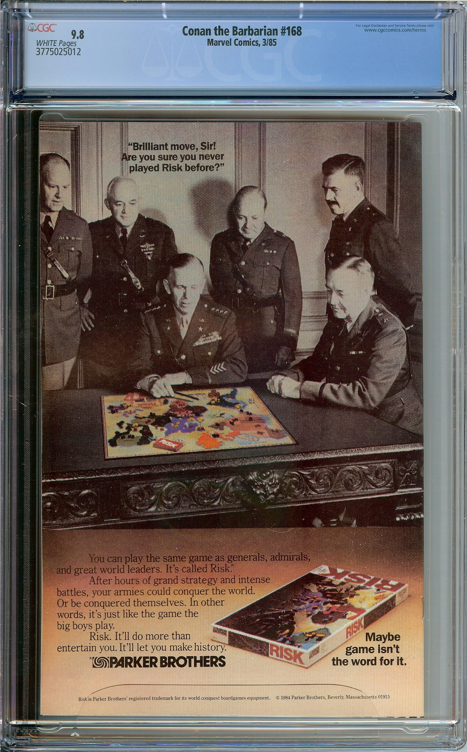 CONAN THE BARBARIAN Back Cover