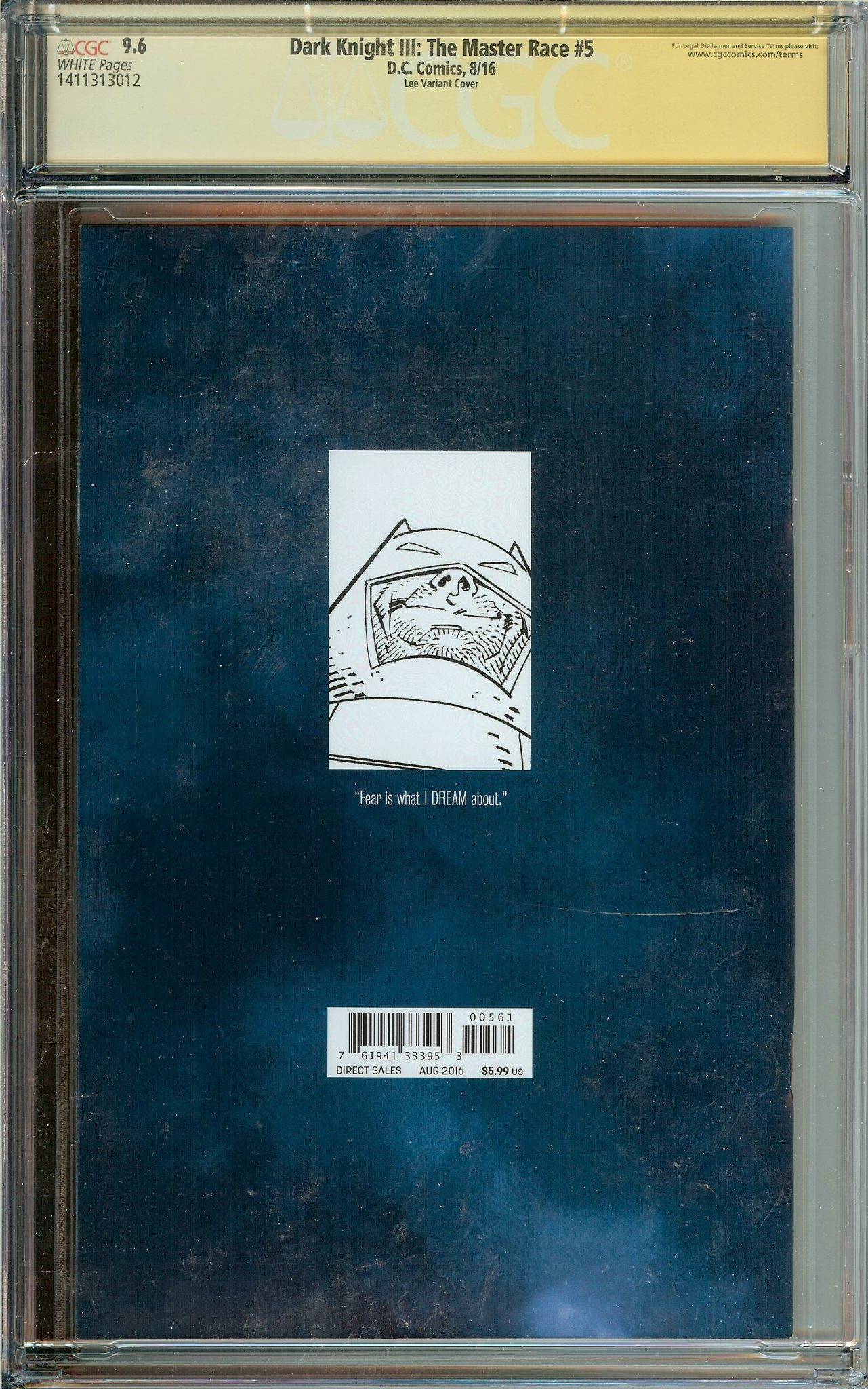 DARK KNIGHT III: THE MASTER RACE Back Cover