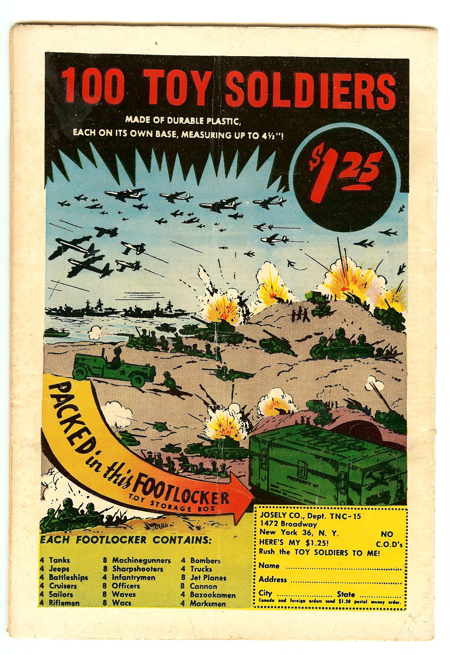 OUR ARMY AT WAR Back Cover