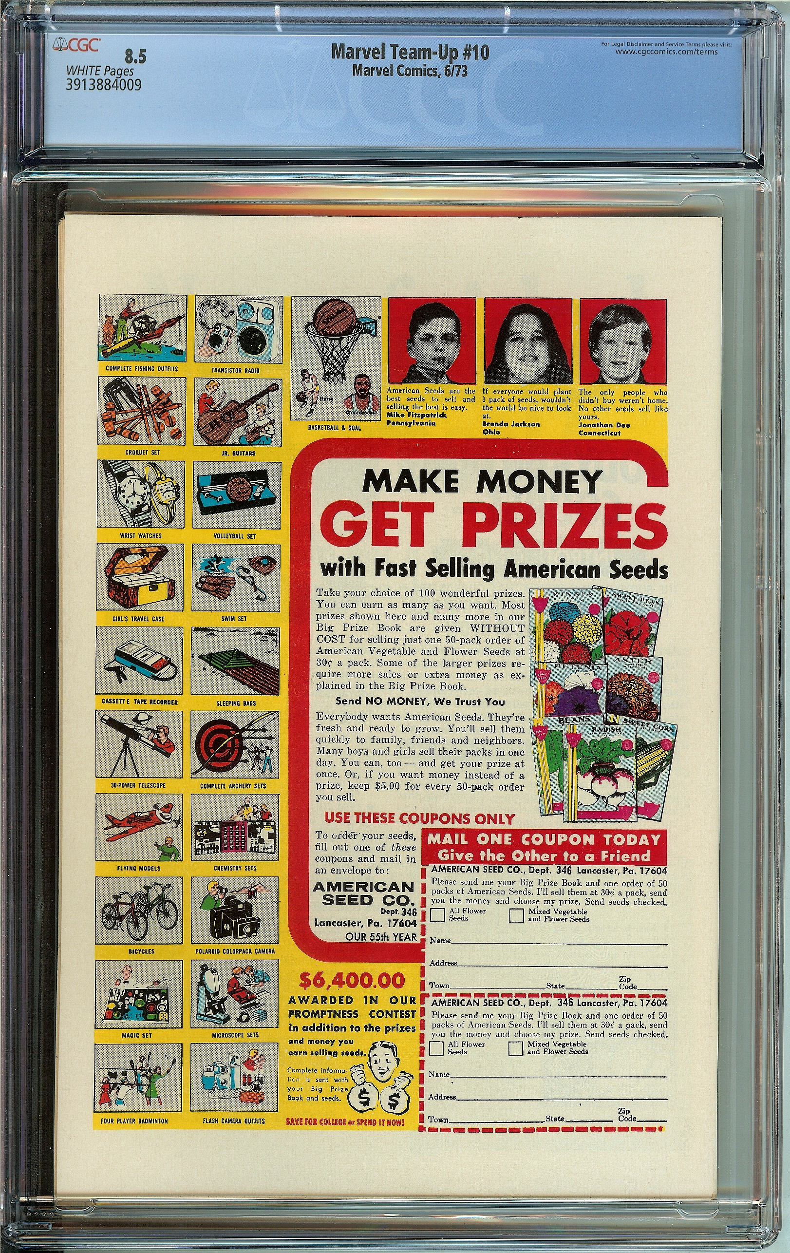 MARVEL TEAM-UP Back Cover