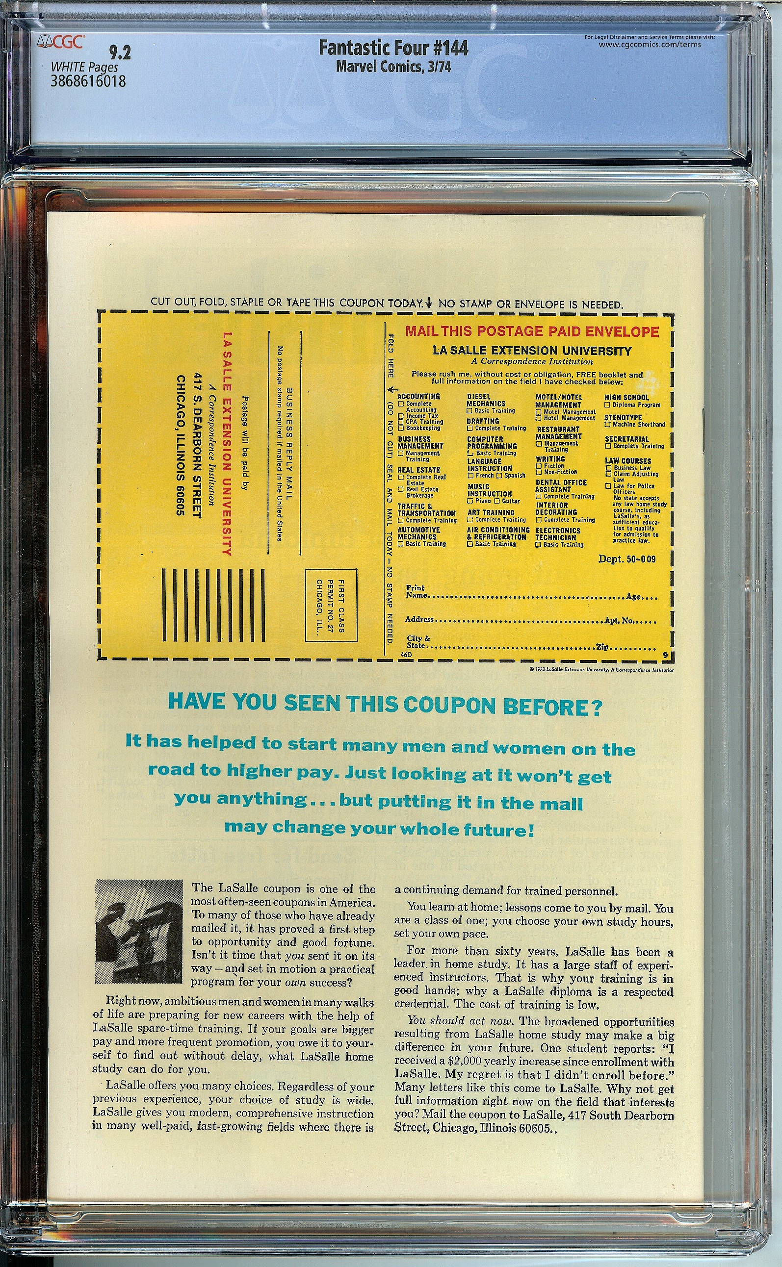FANTASTIC FOUR Back Cover