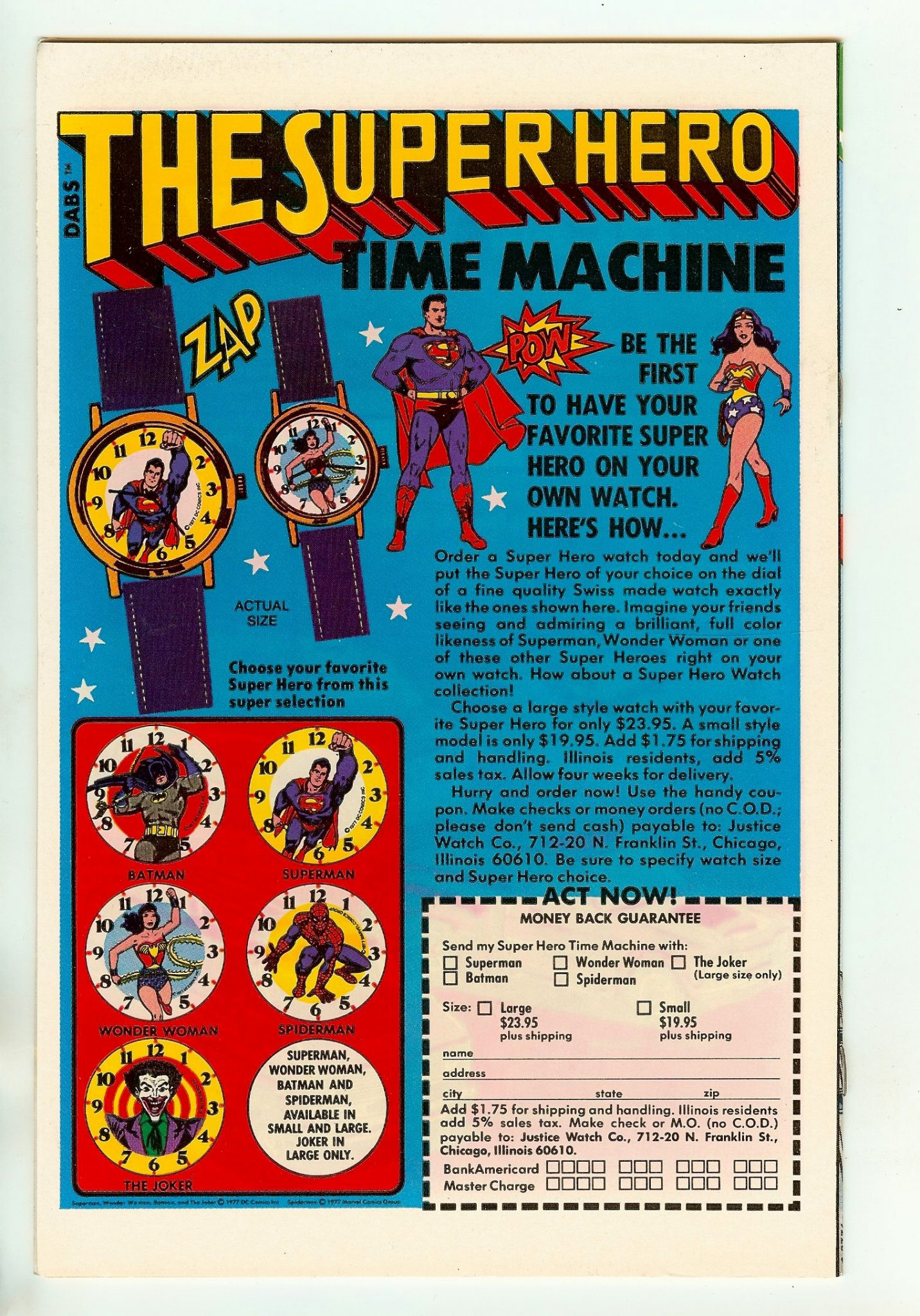 SUPERMAN Back Cover