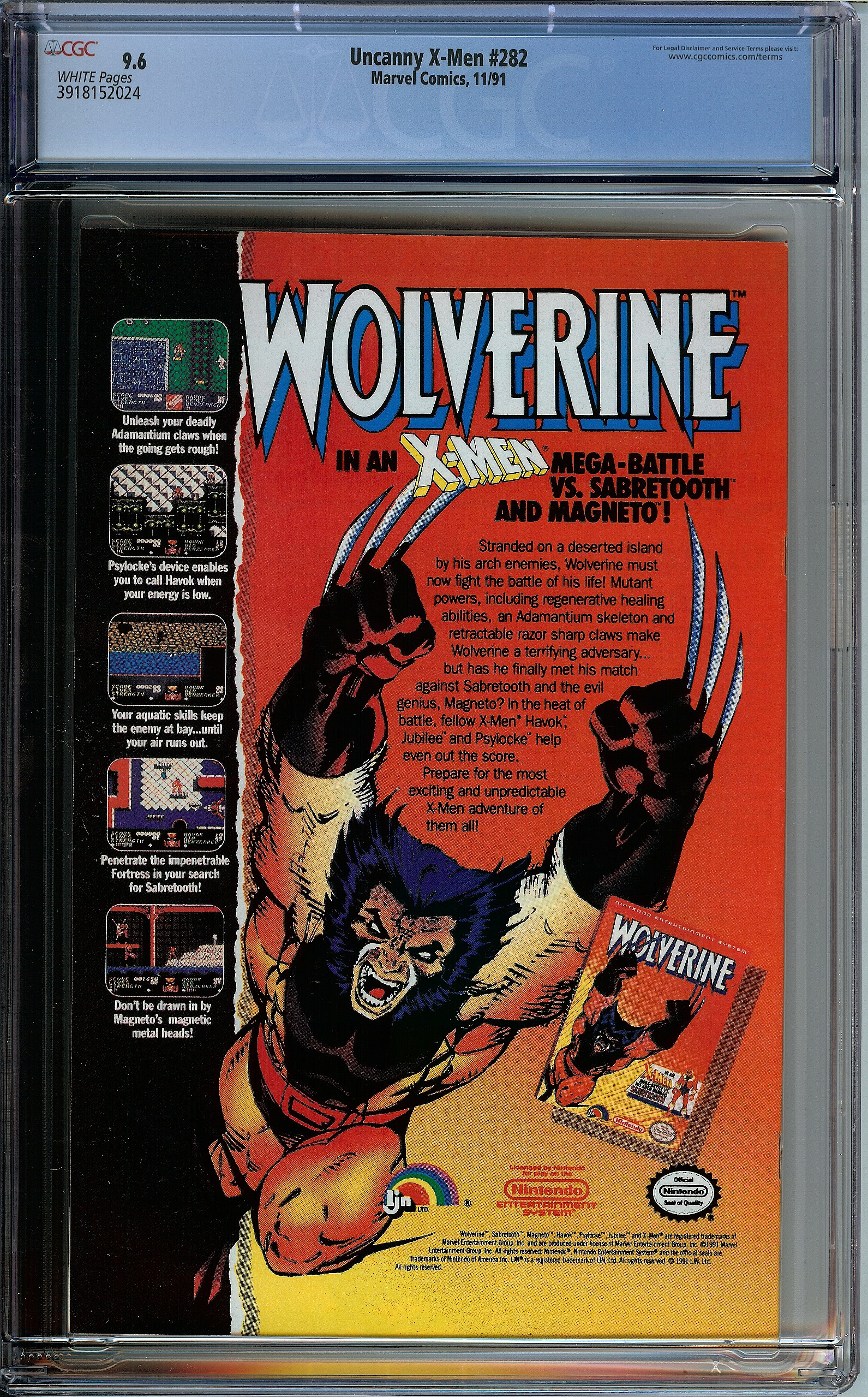 X-MEN Back Cover