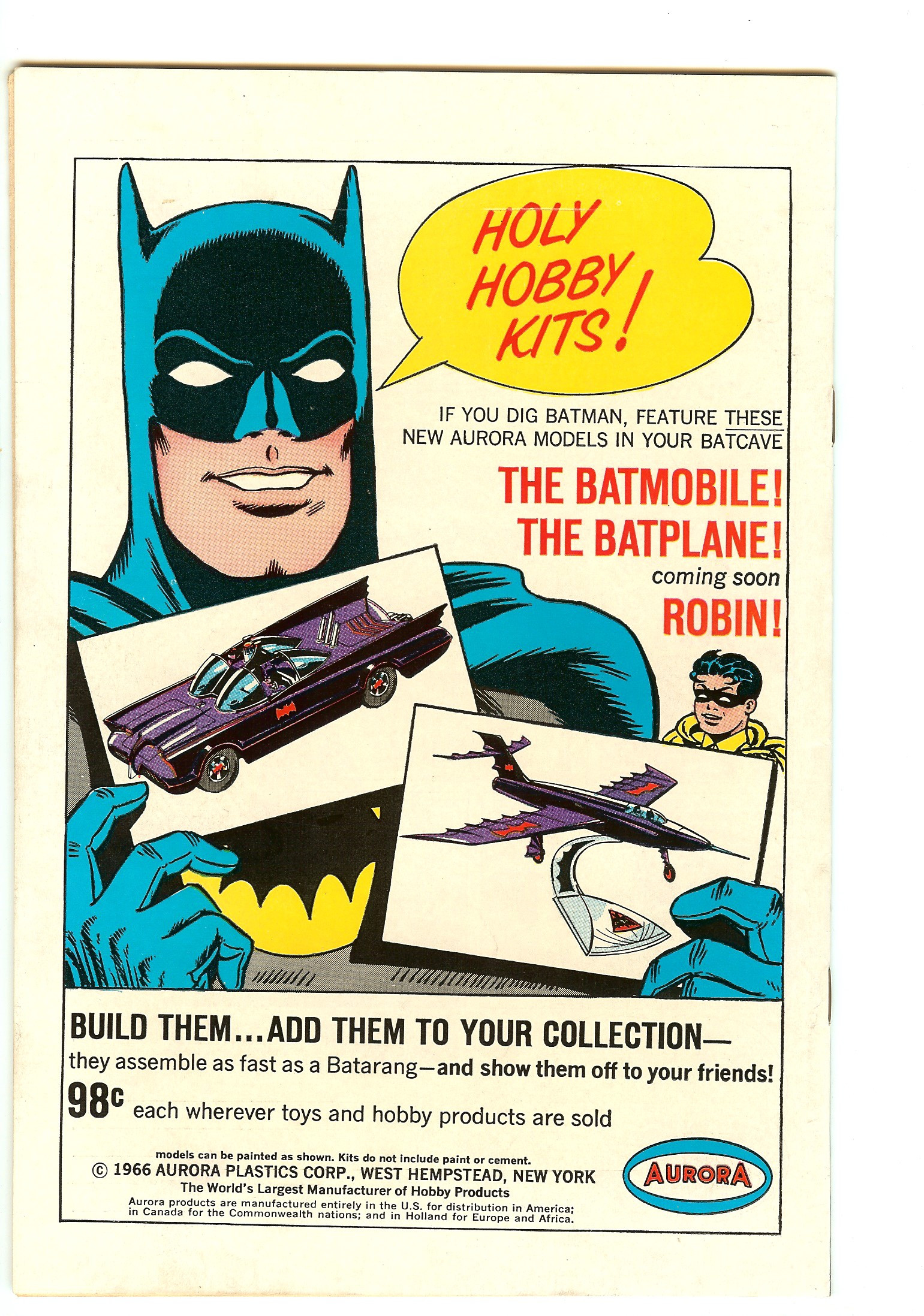 ACTION COMICS Back Cover