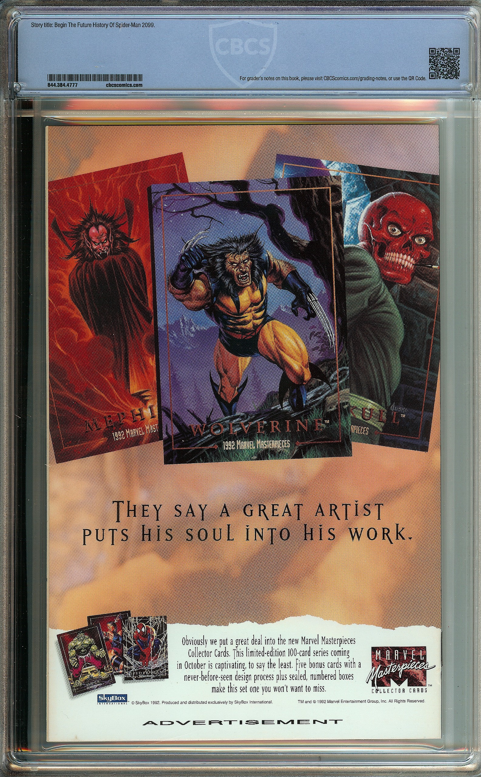 SPIDER-MAN 2099 Back Cover