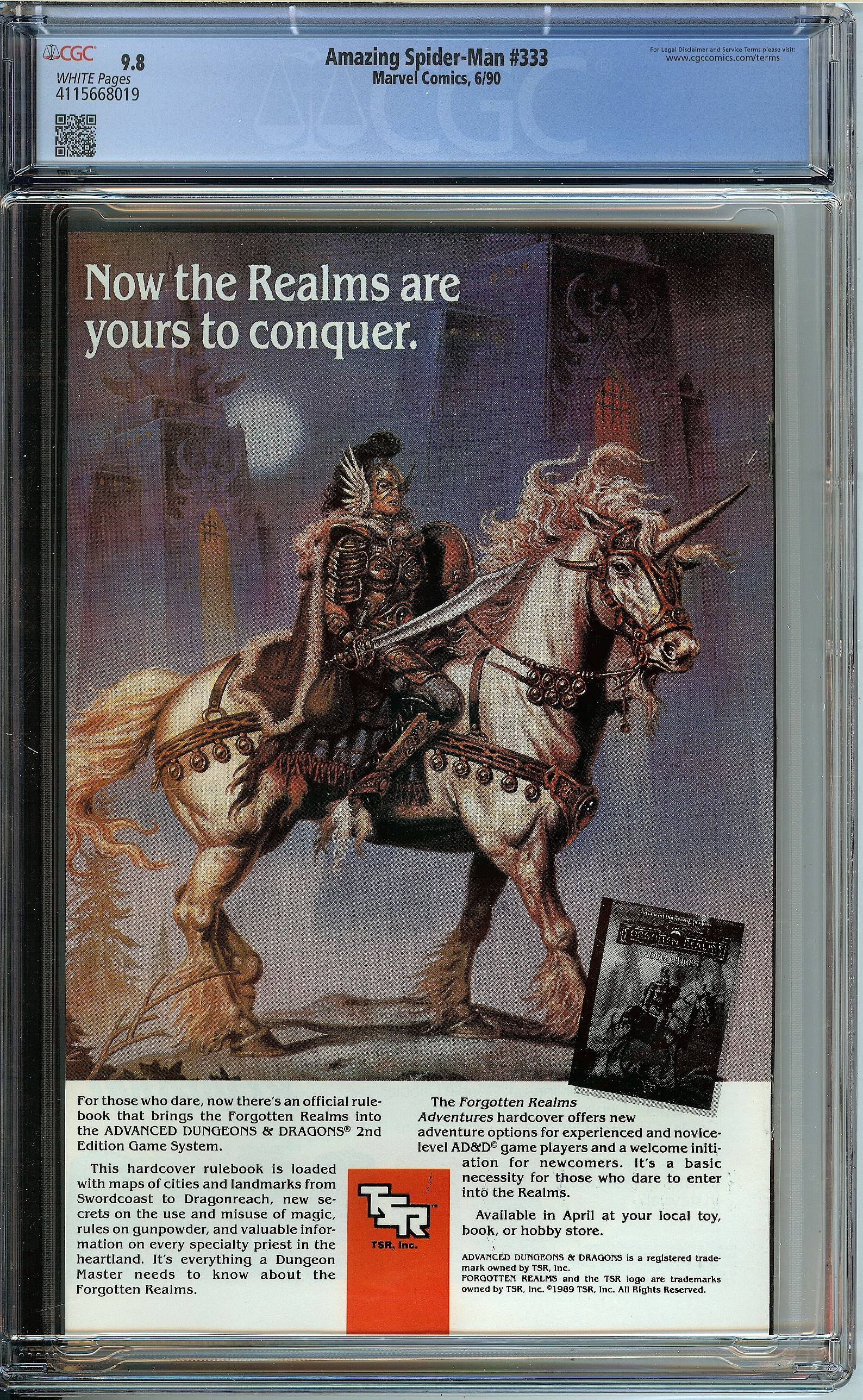 AMAZING SPIDER-MAN Back Cover