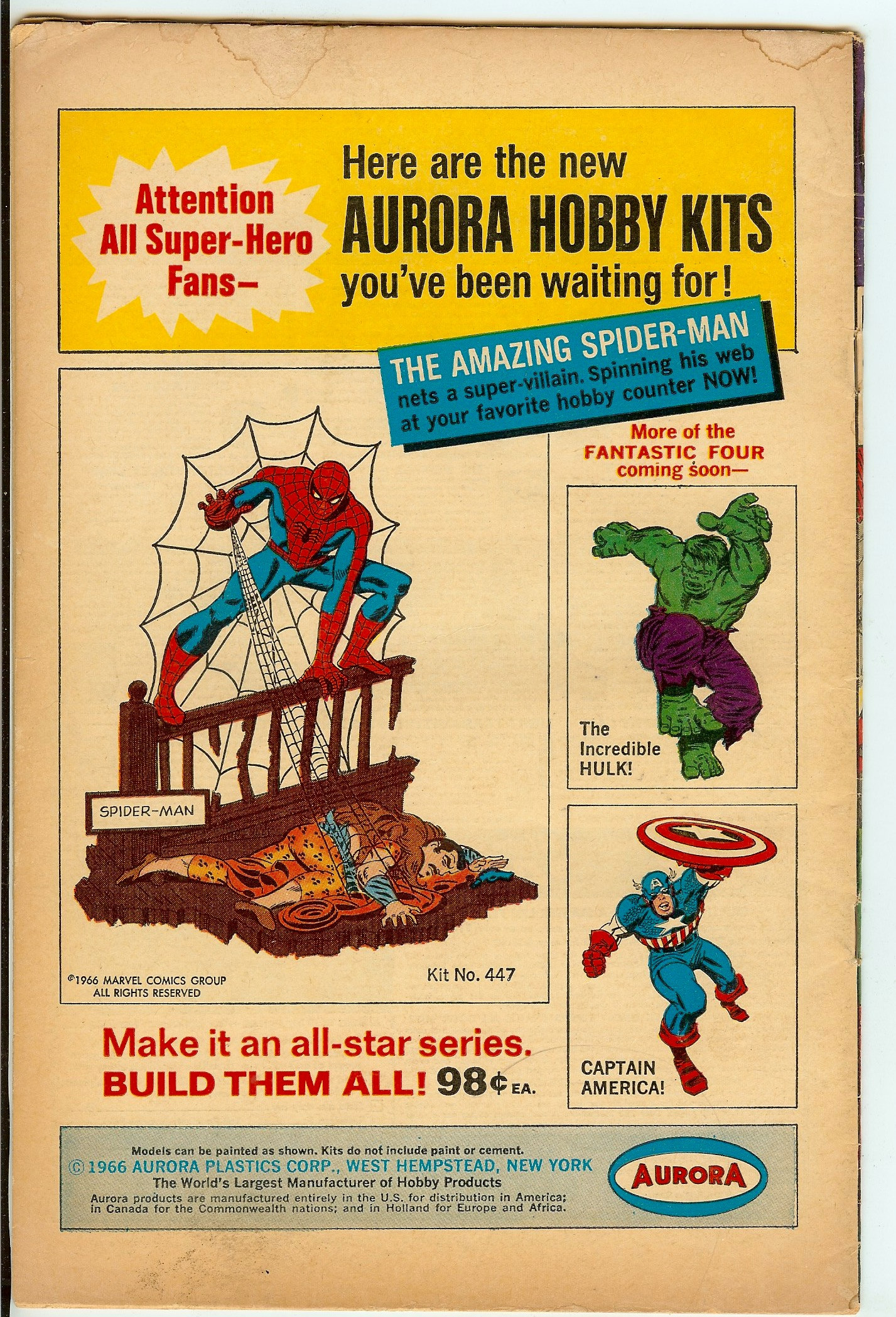 STRANGE TALES Back Cover