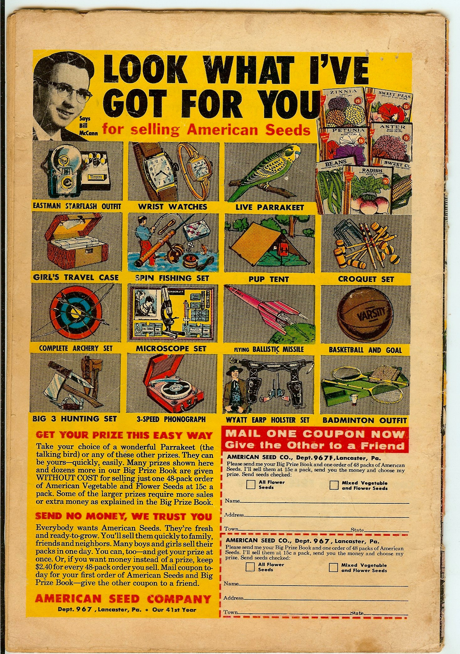 ACTION COMICS Back Cover