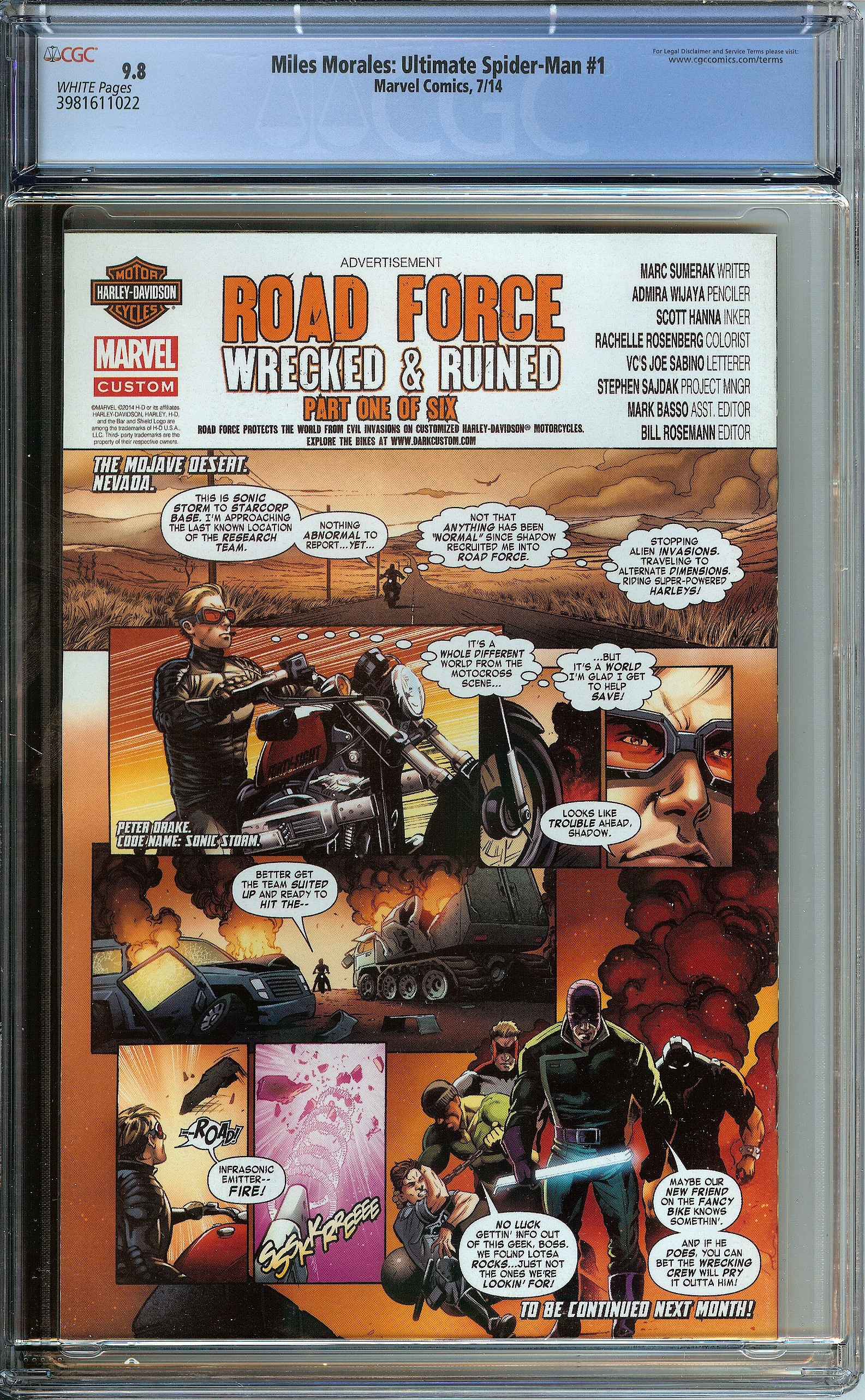 MILES MORALES: ULTIMATE SPIDER-MAN Back Cover