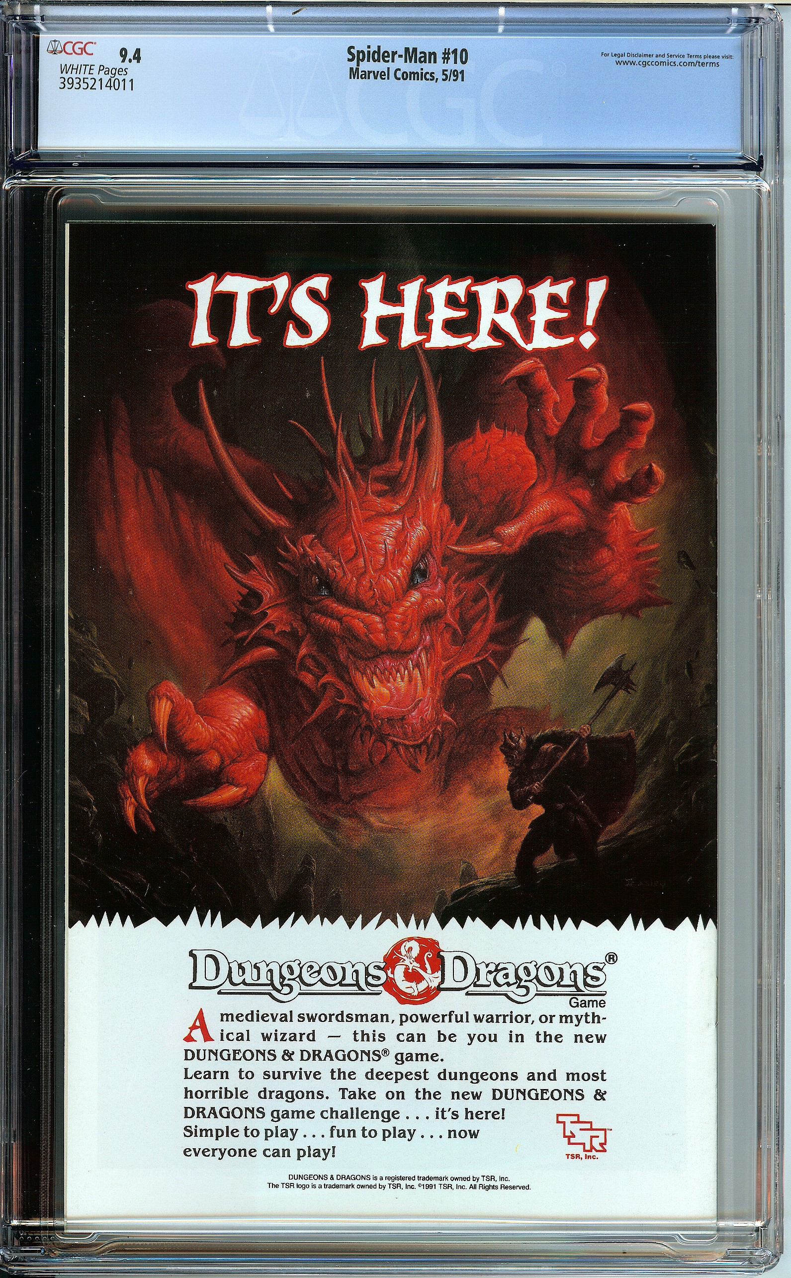 SPIDER-MAN Back Cover