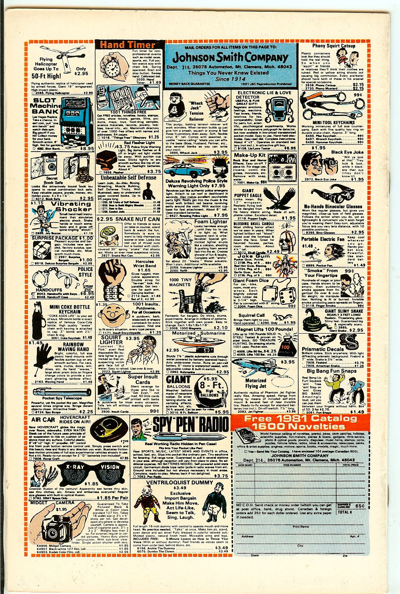 X-MEN Back Cover