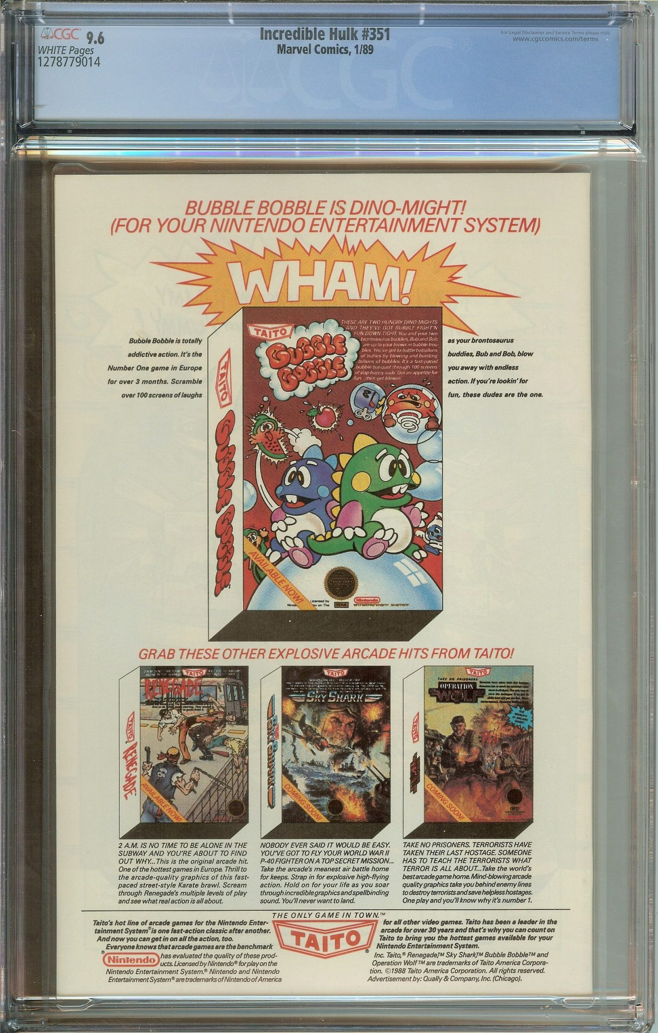 INCREDIBLE HULK Back Cover
