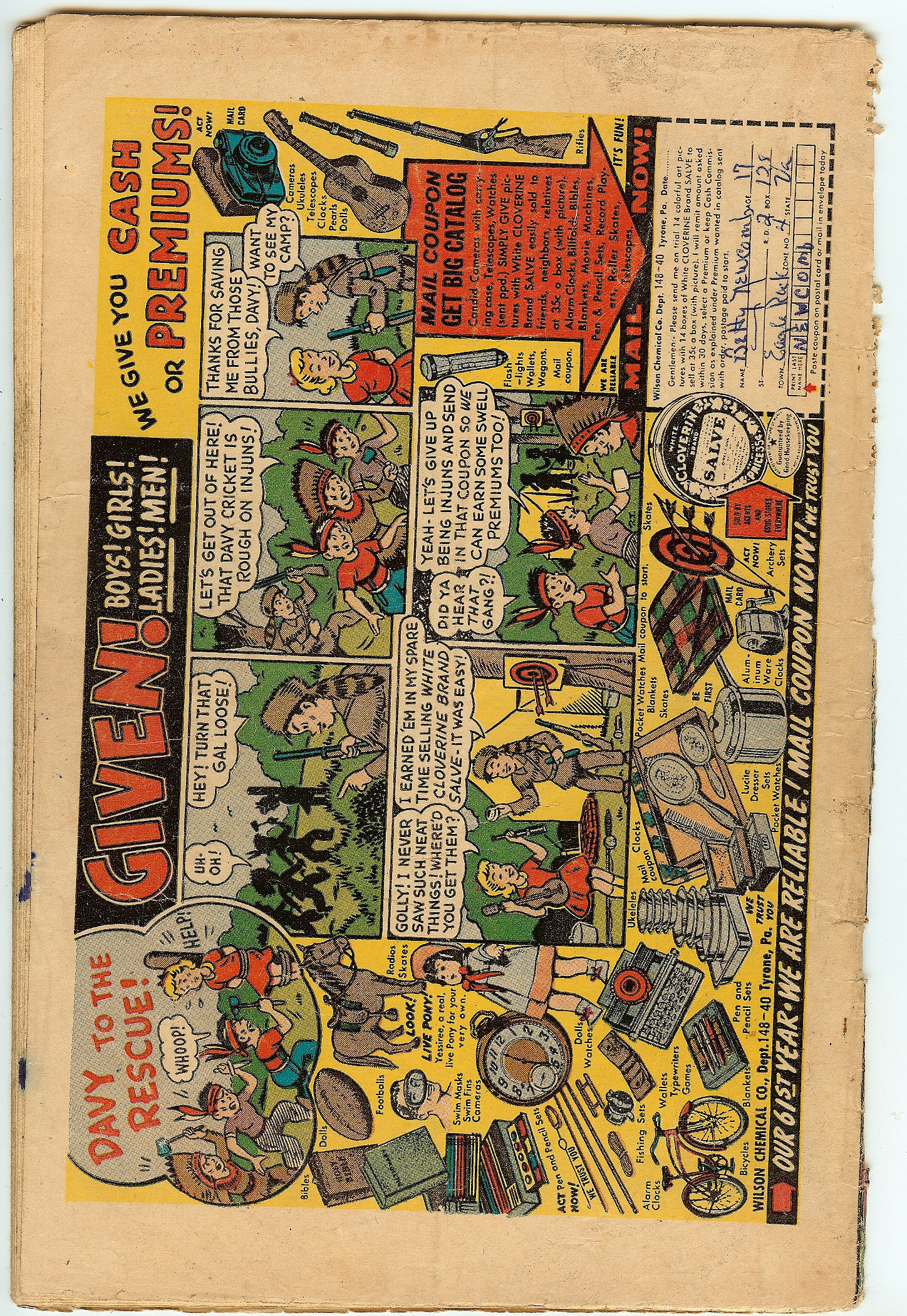 KID COLT OUTLAW Back Cover