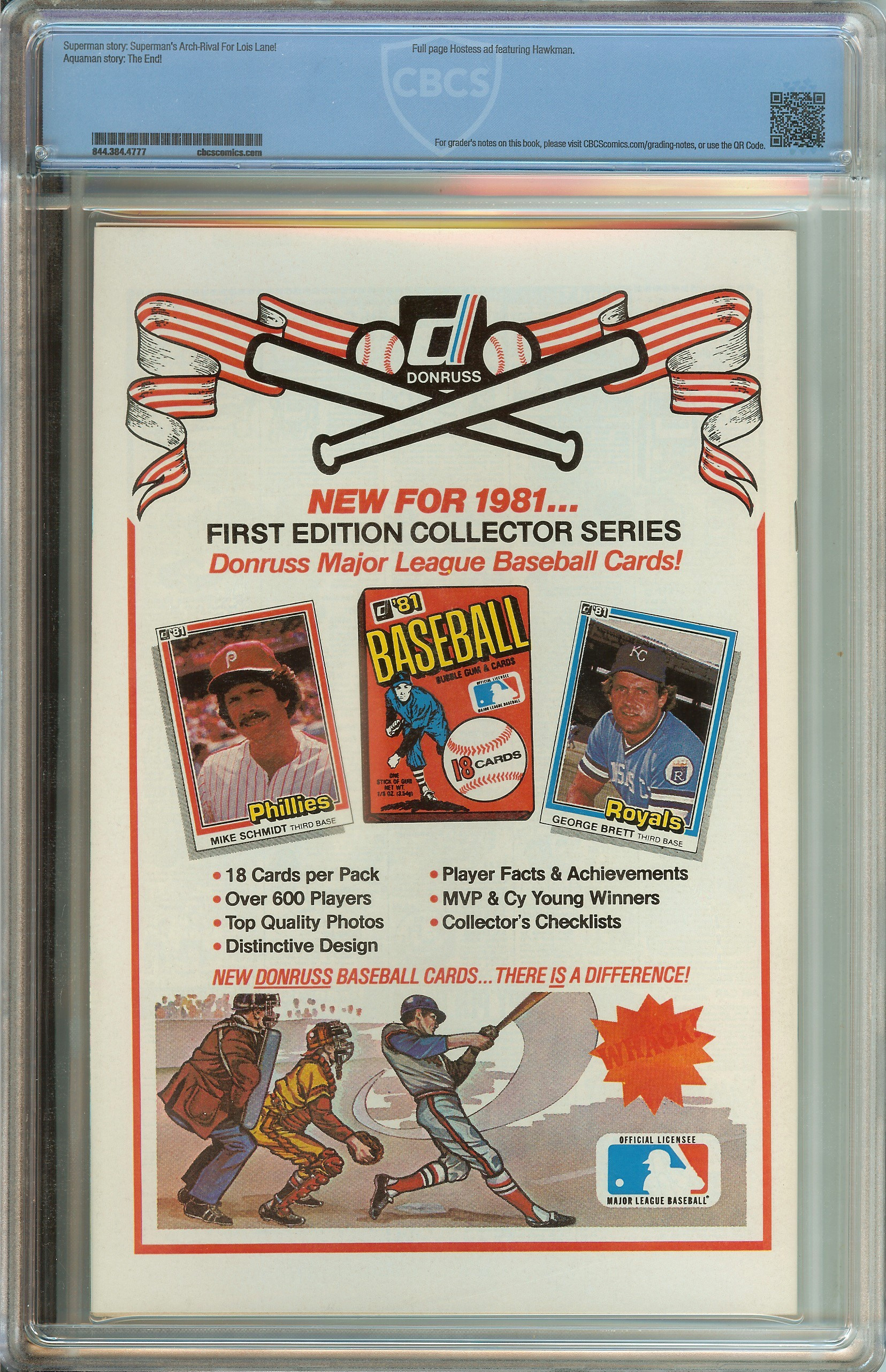 ACTION COMICS Back Cover