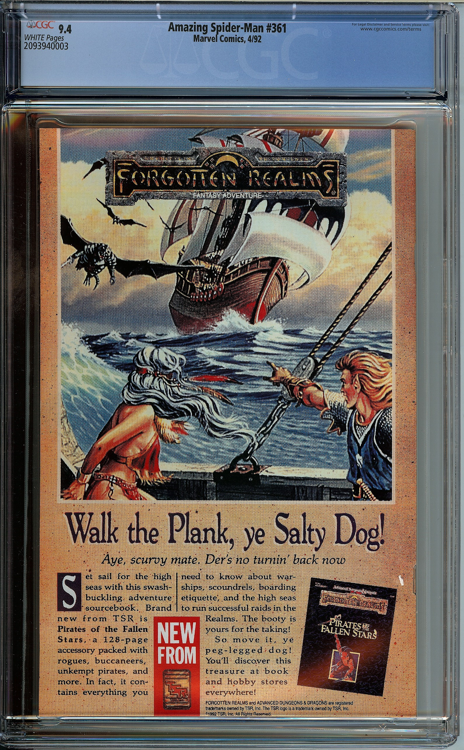 AMAZING SPIDER-MAN Back Cover