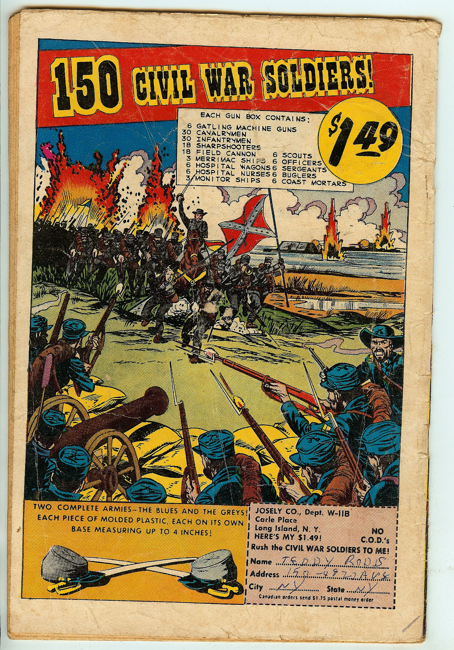 HOUSE OF MYSTERY Back Cover