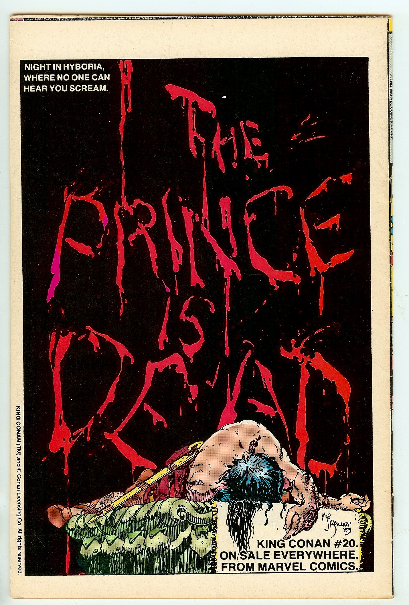 MARVEL AGE Back Cover