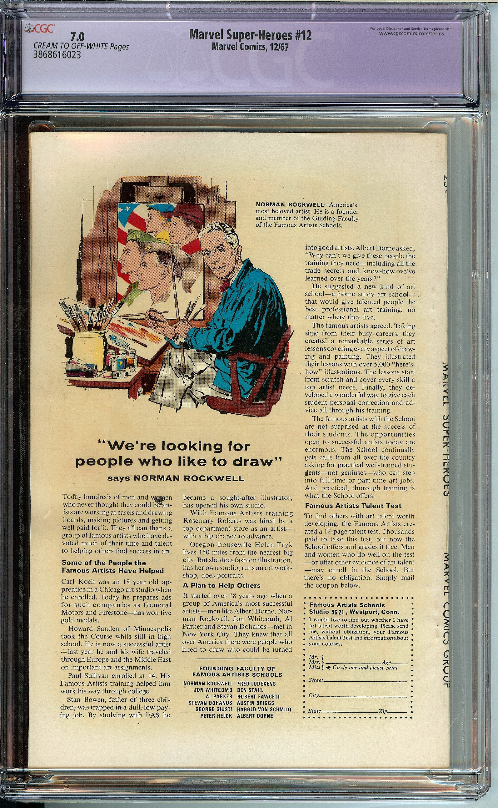 MARVEL SUPER-HEROES Back Cover