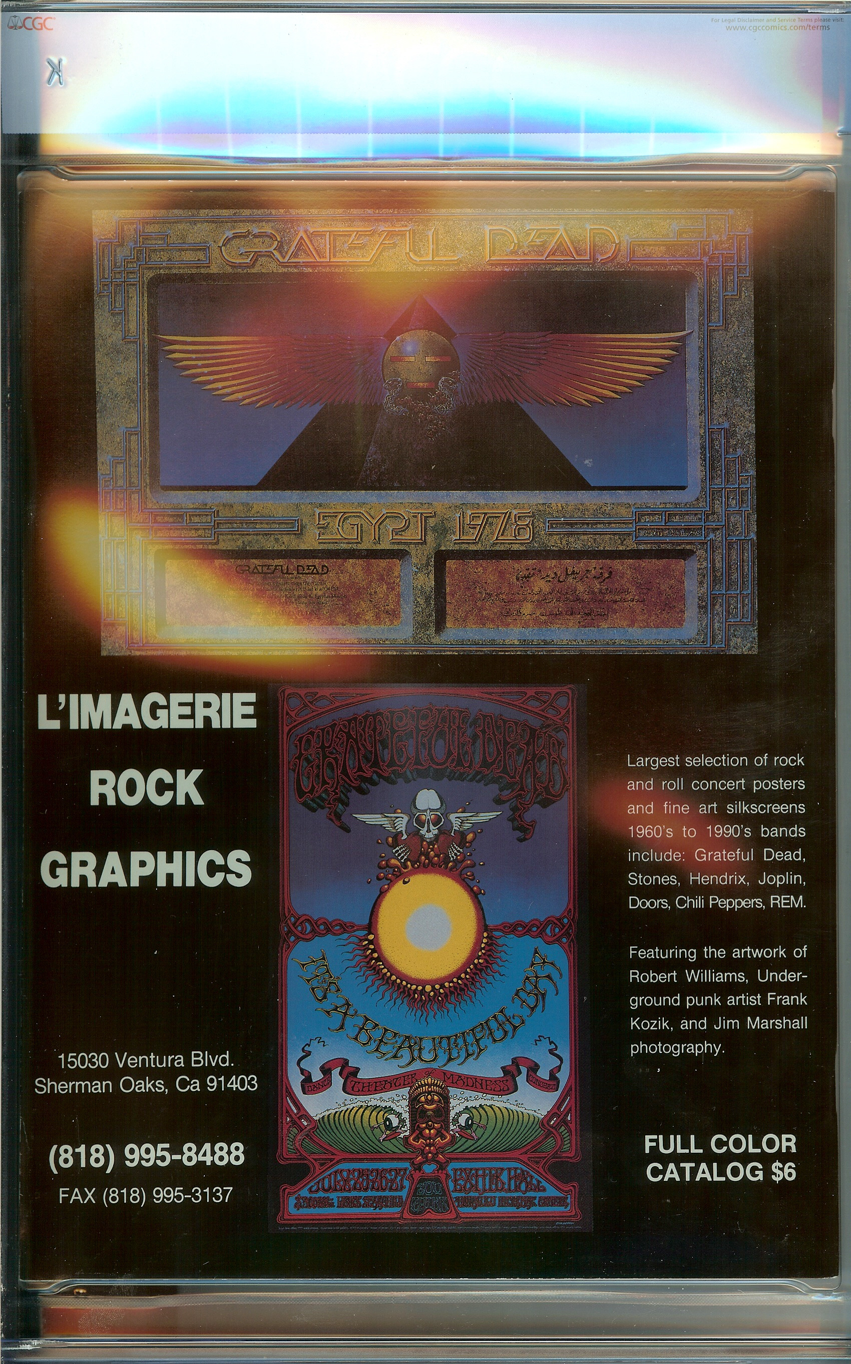 GRATEFUL DEAD COMIX Back Cover