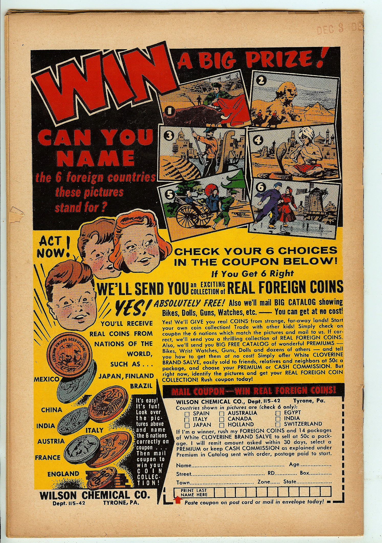 HOUSE OF MYSTERY Back Cover