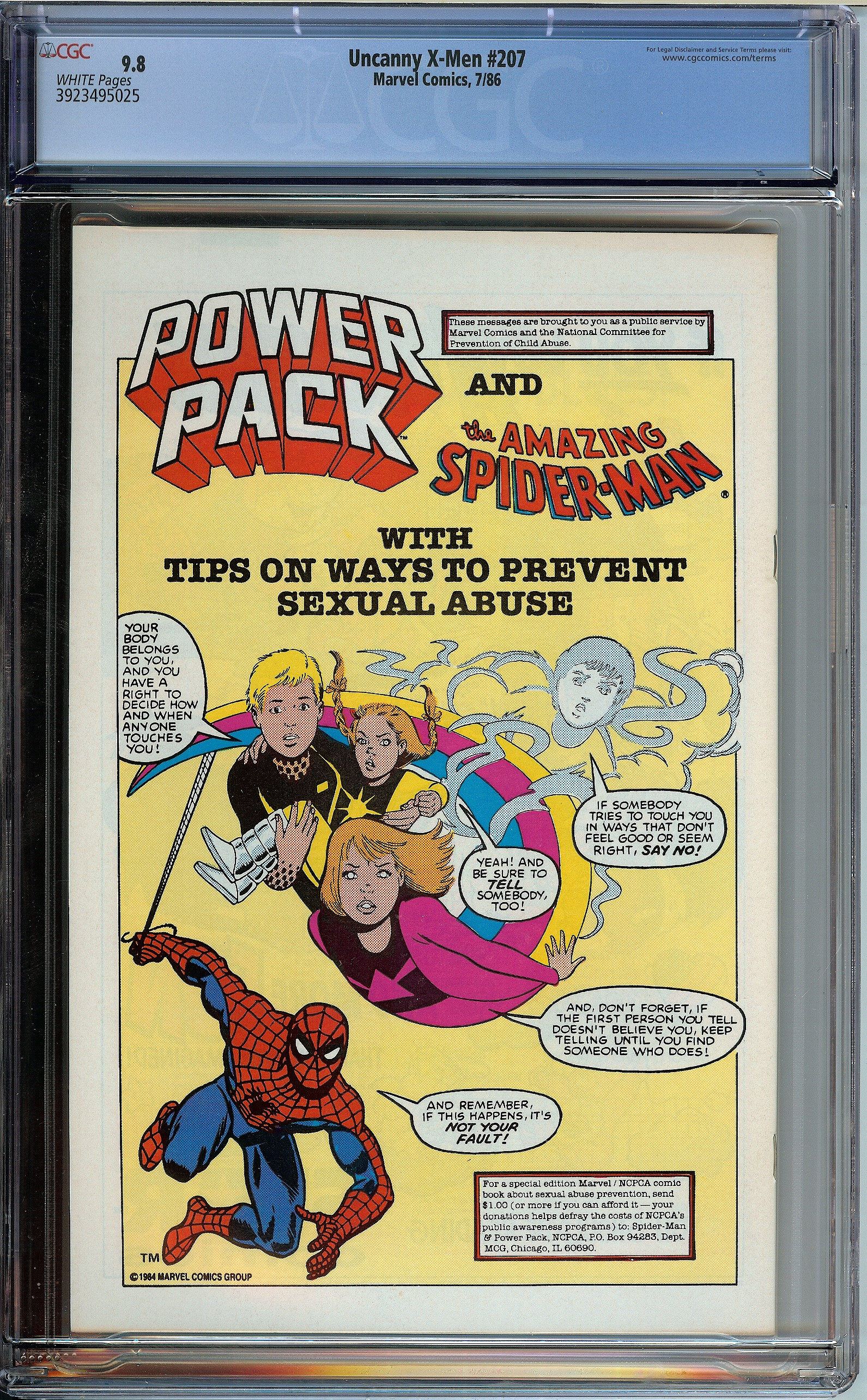 X-MEN Back Cover