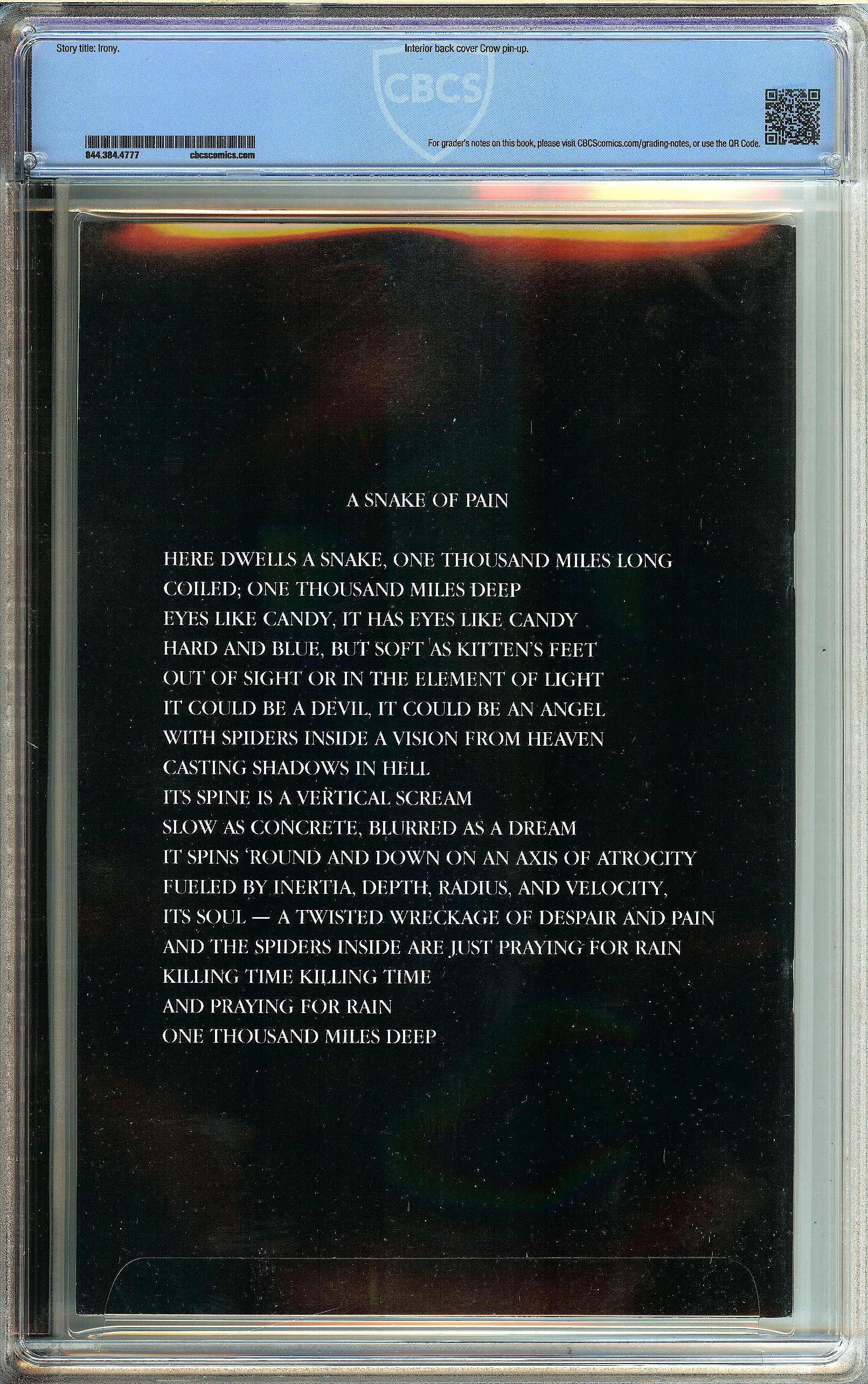 THE CROW Back Cover