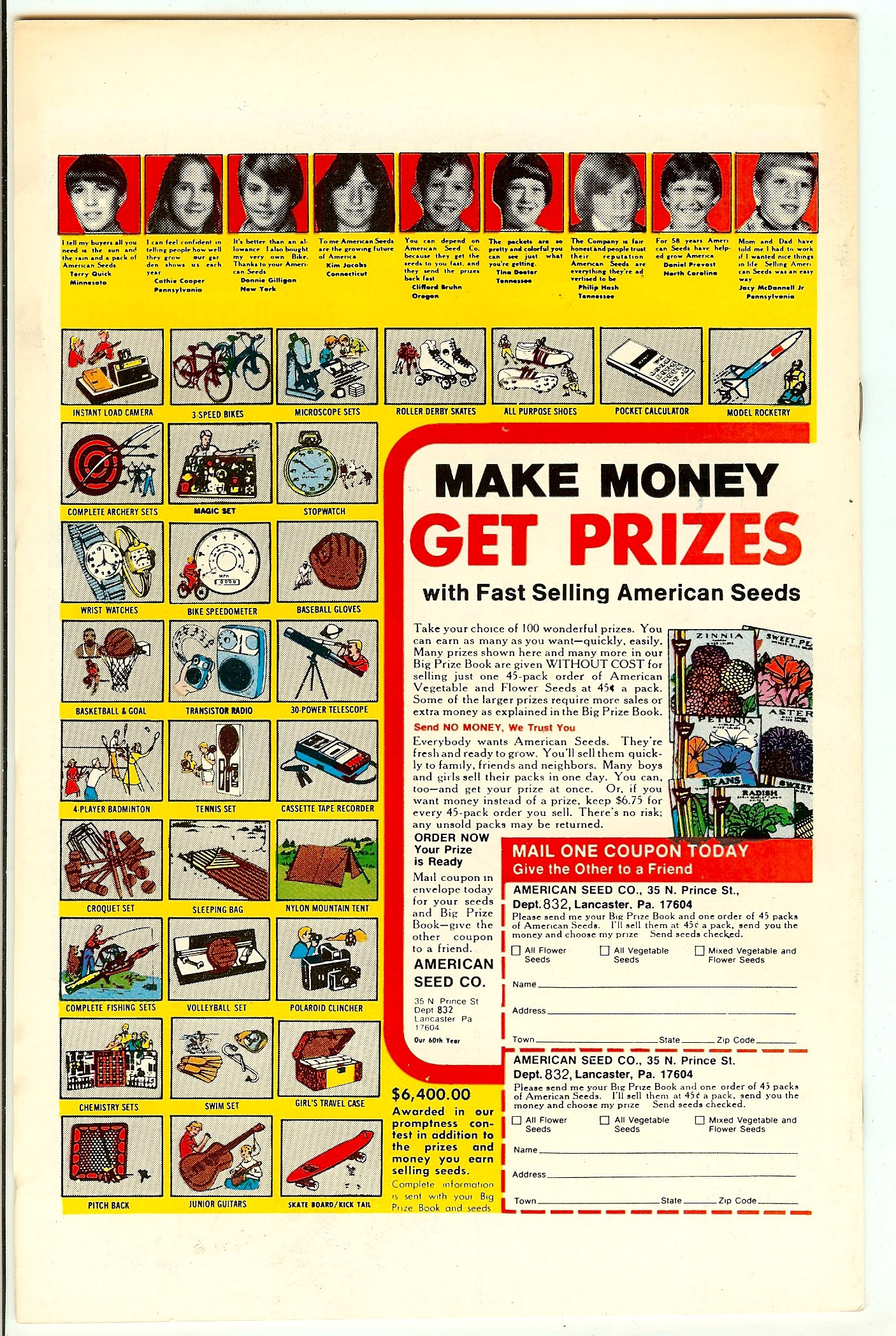 ALL-STAR COMICS Back Cover