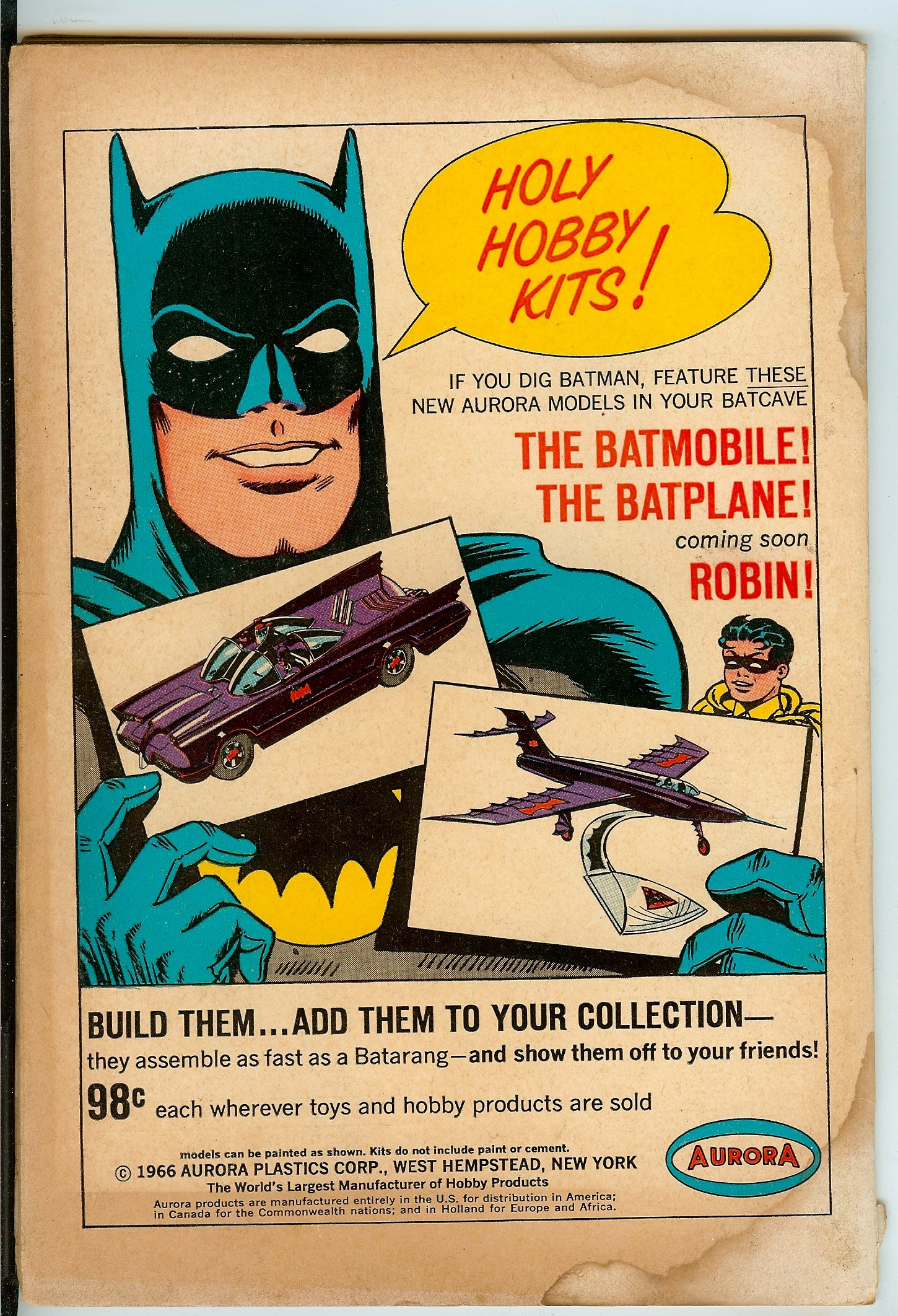 BATMAN Back Cover