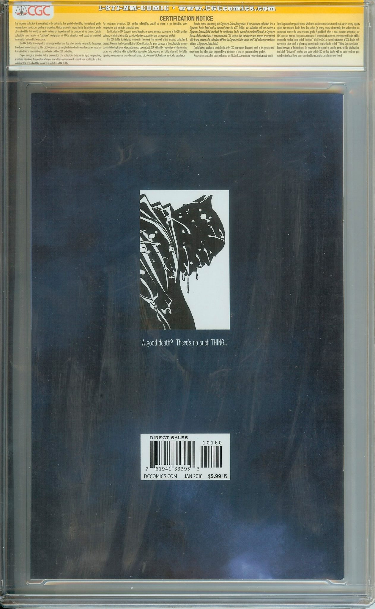 DARK KNIGHT III: THE MASTER RACE Back Cover
