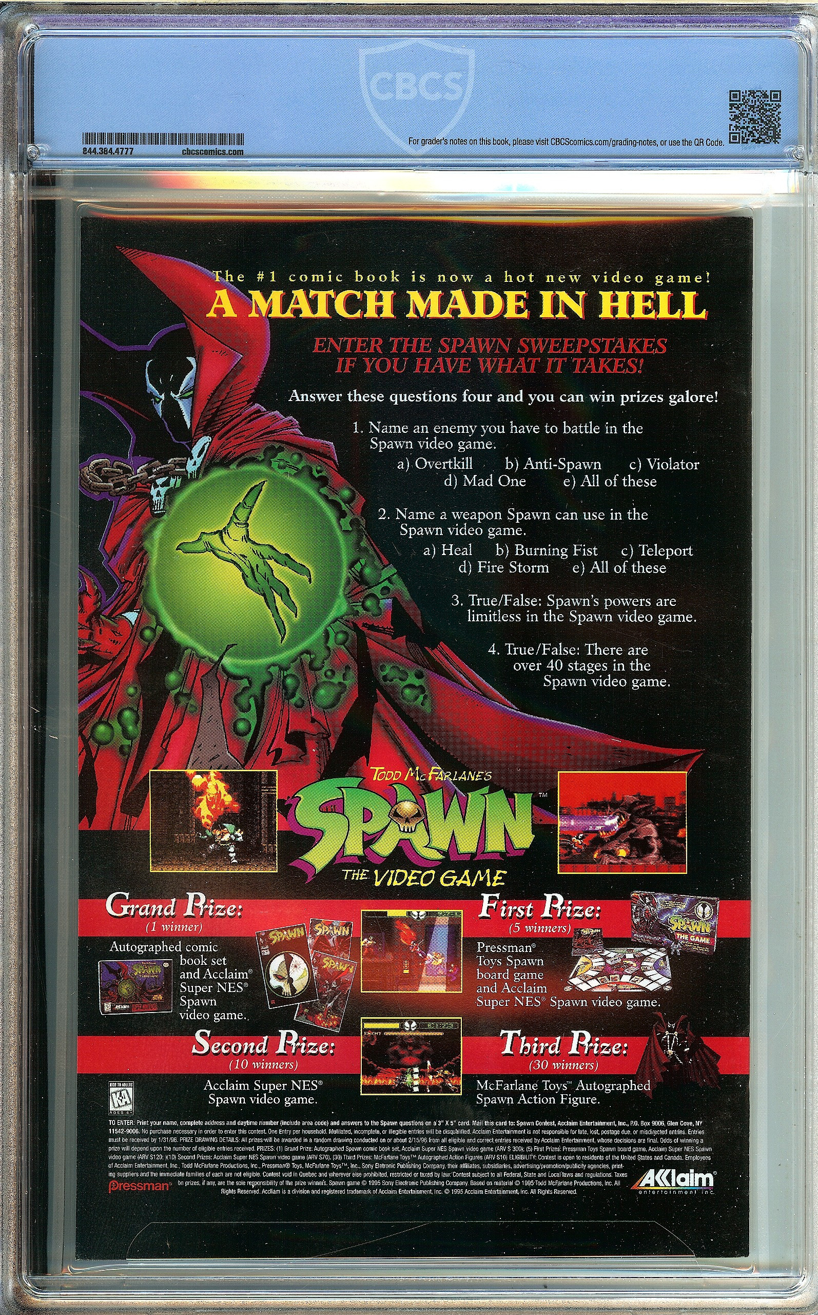 SPAWN Back Cover