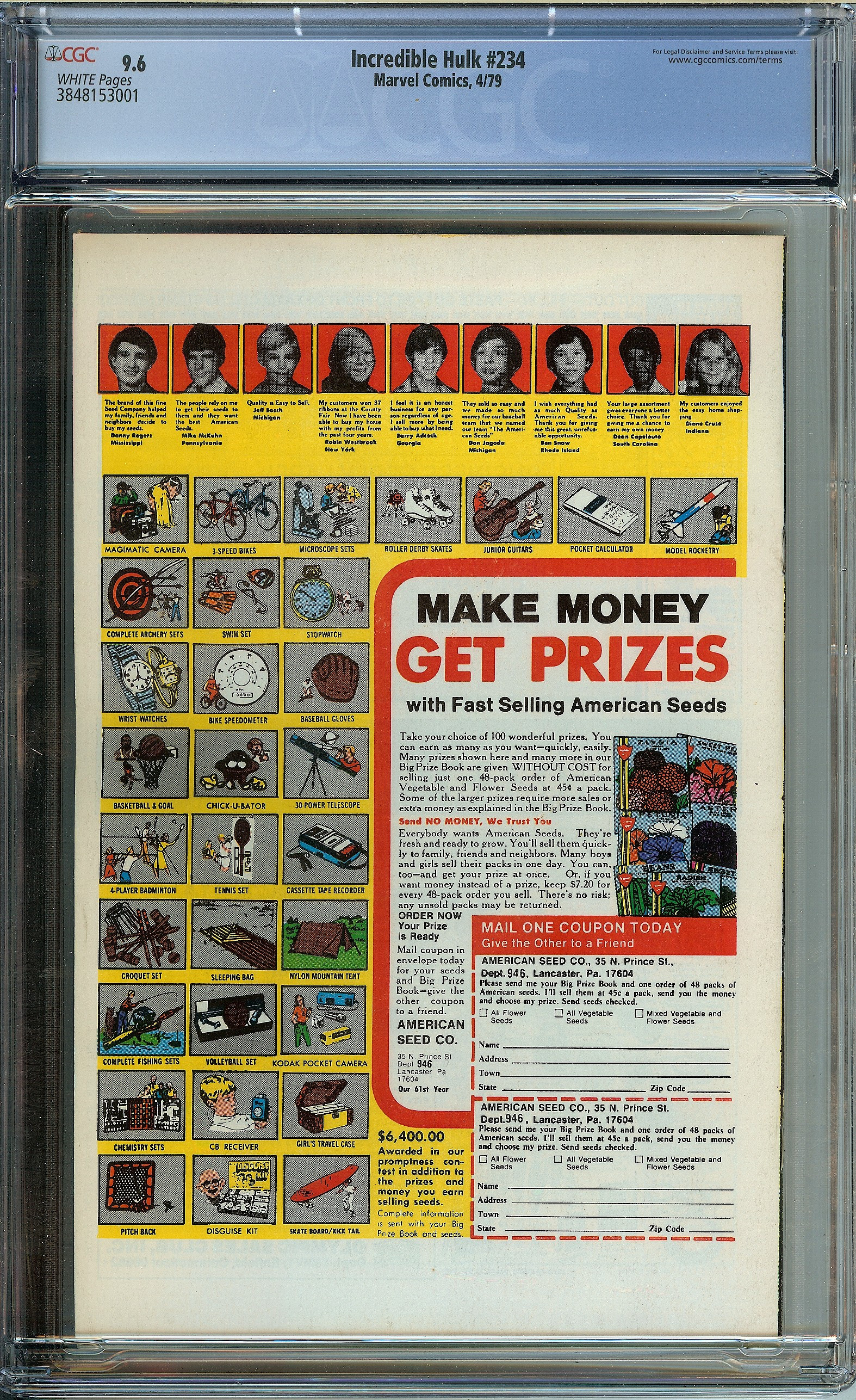 INCREDIBLE HULK Back Cover