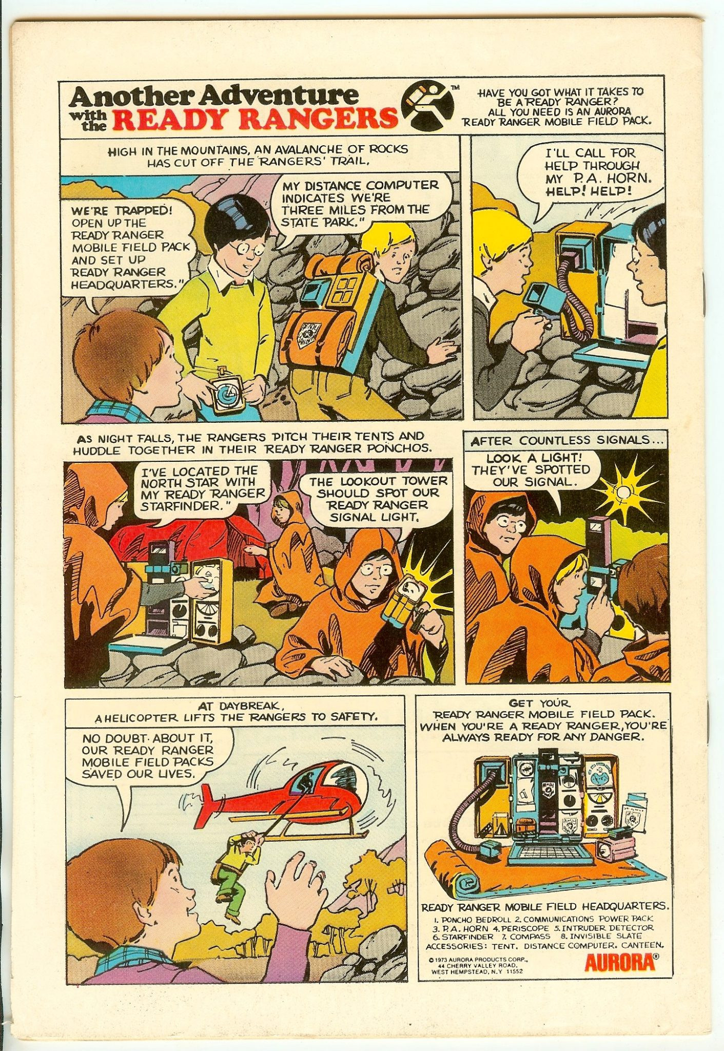 ADVENTURE COMICS Back Cover