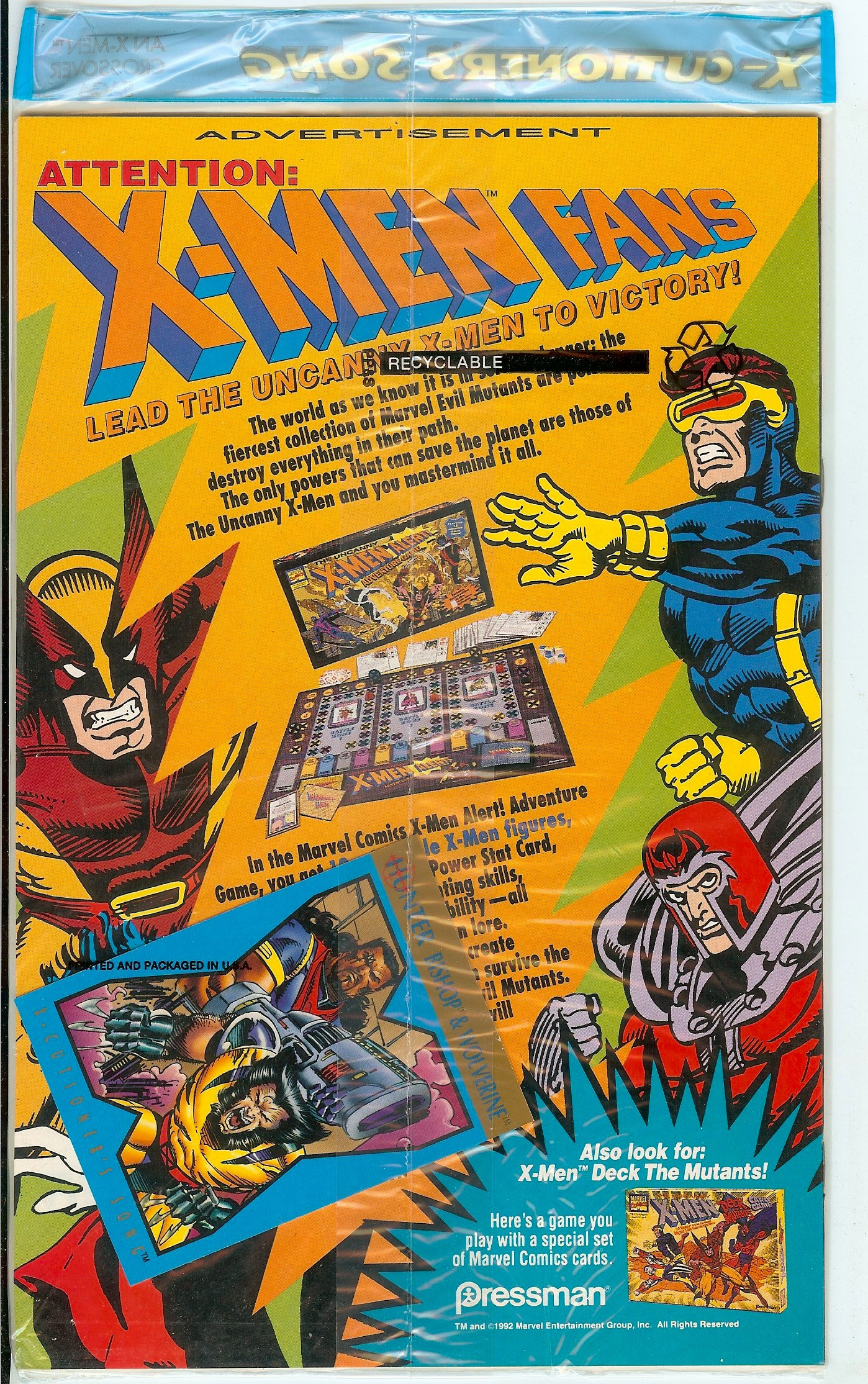X-MEN Back Cover