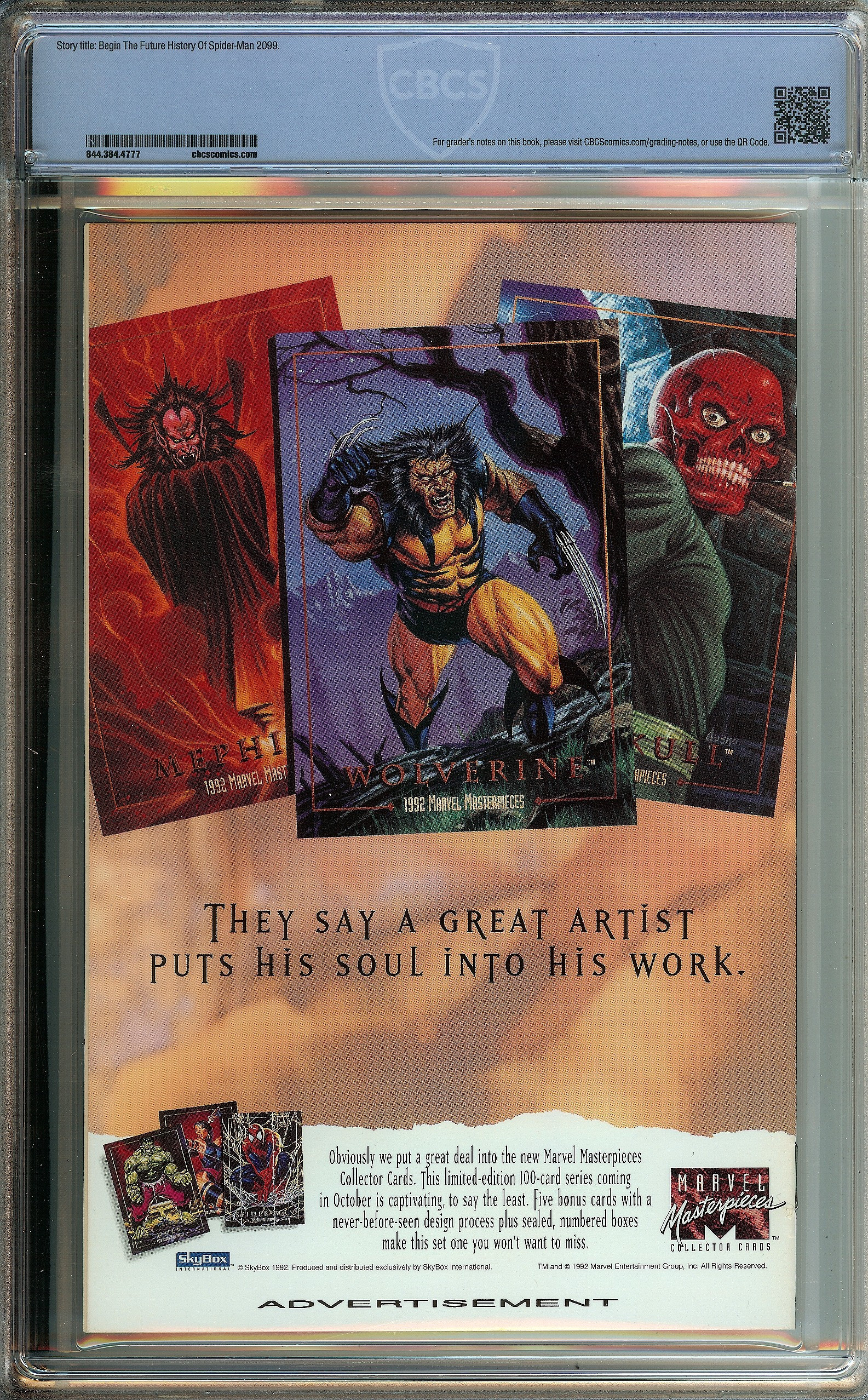 SPIDER-MAN 2099 Back Cover