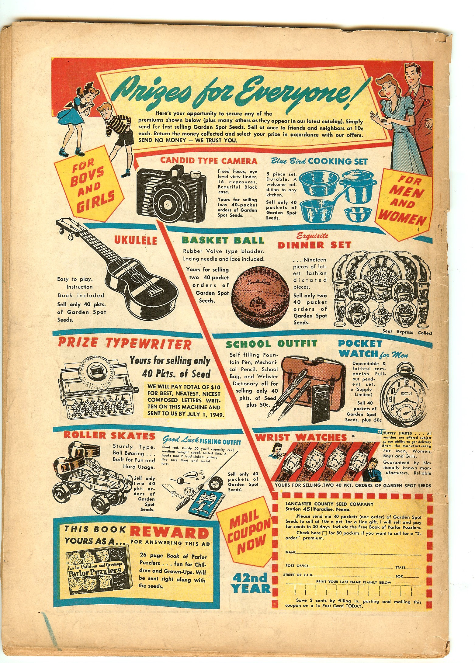 MODERN COMICS Back Cover