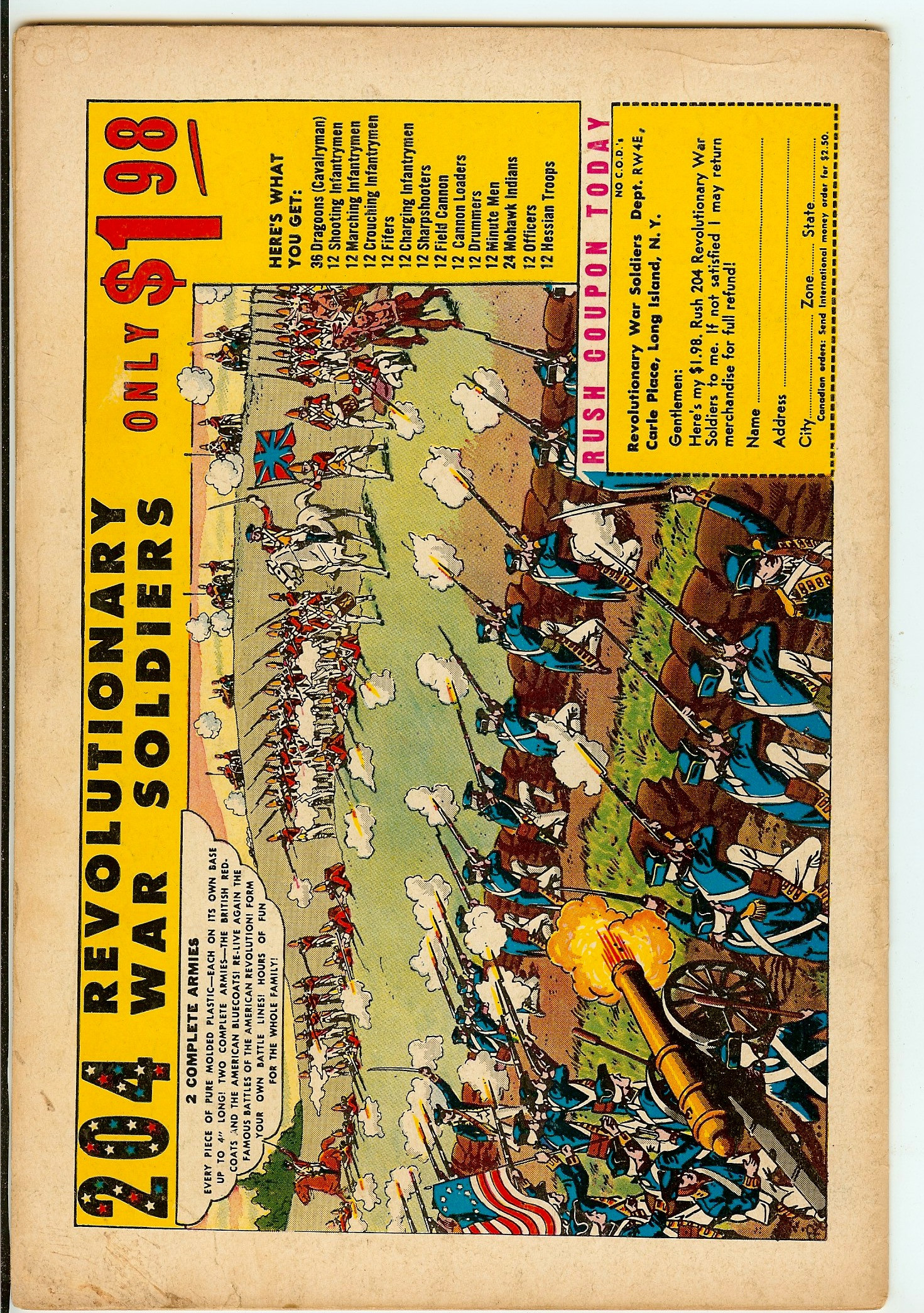 ADVENTURE COMICS Back Cover