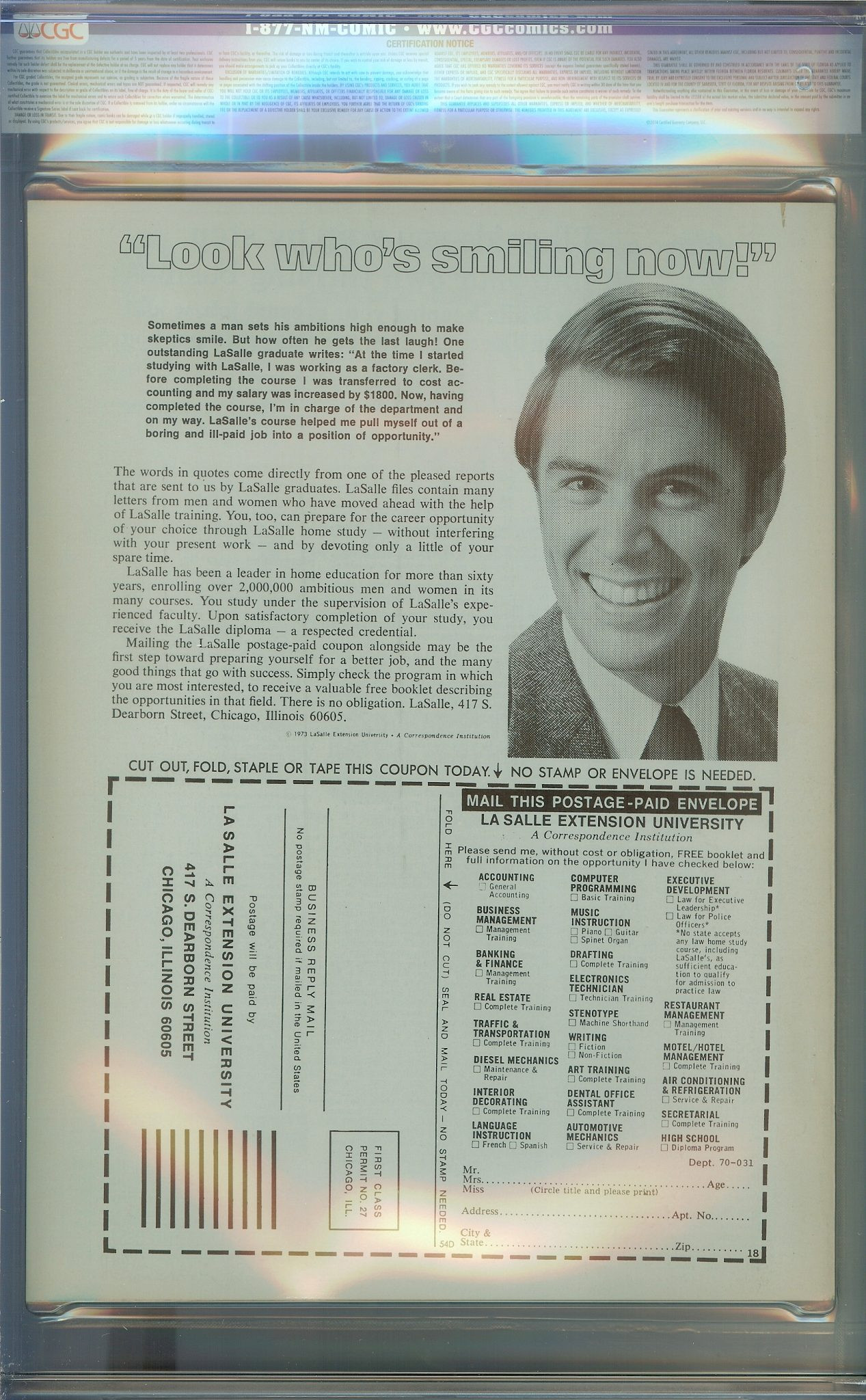 SAVAGE TALES ANNUAL Back Cover