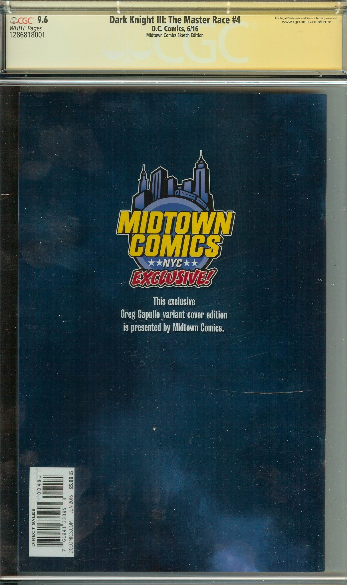 DARK KNIGHT III: THE MASTER RACE Back Cover