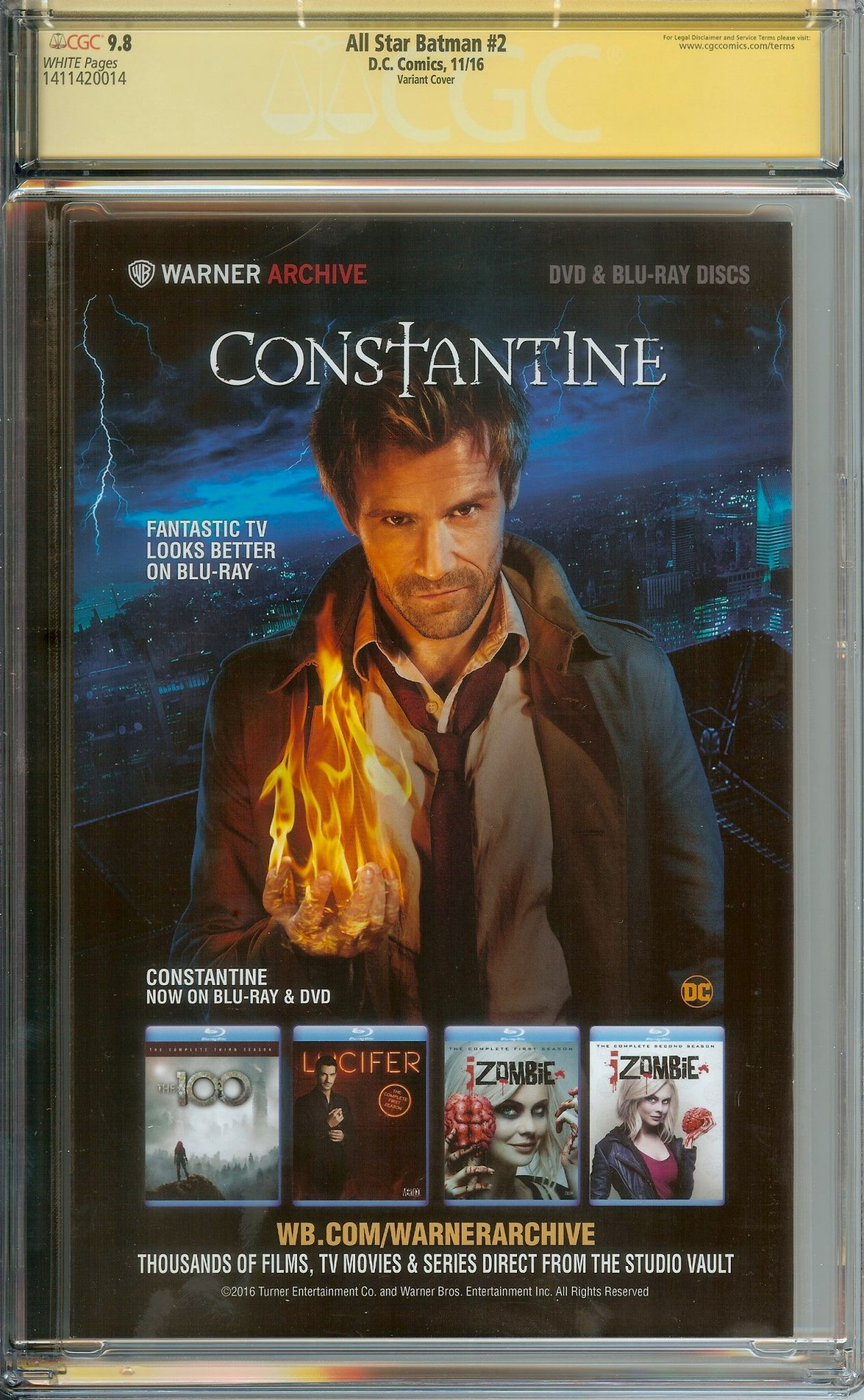 ALL STAR BATMAN Back Cover